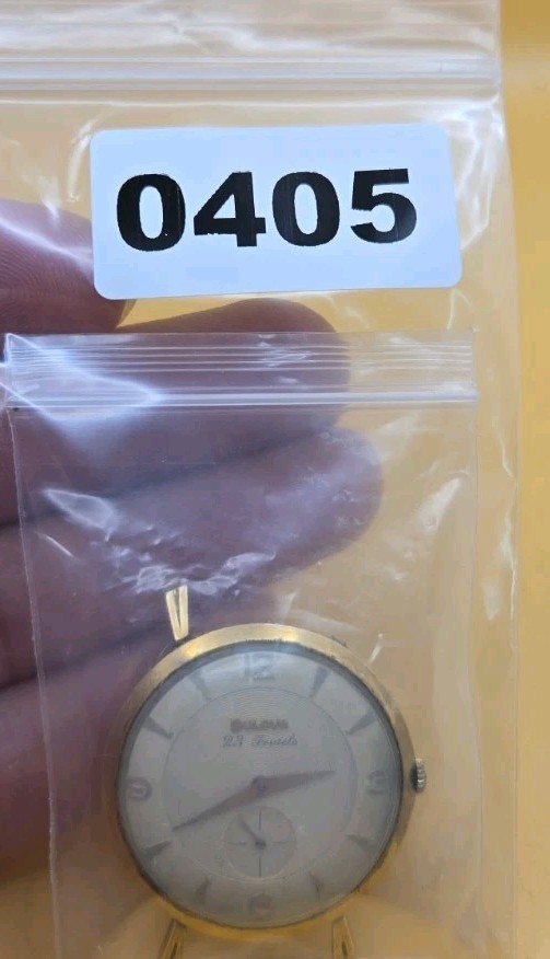 Vintage Bulova Wrist Watch Men 10K Gold Plated 23 Jewels Manual Wind up *Working