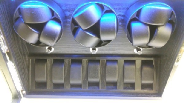 Oryx PX04 9 Automatic Watch Winder Box Quiet Motor w/Extra Storages & LED Light
