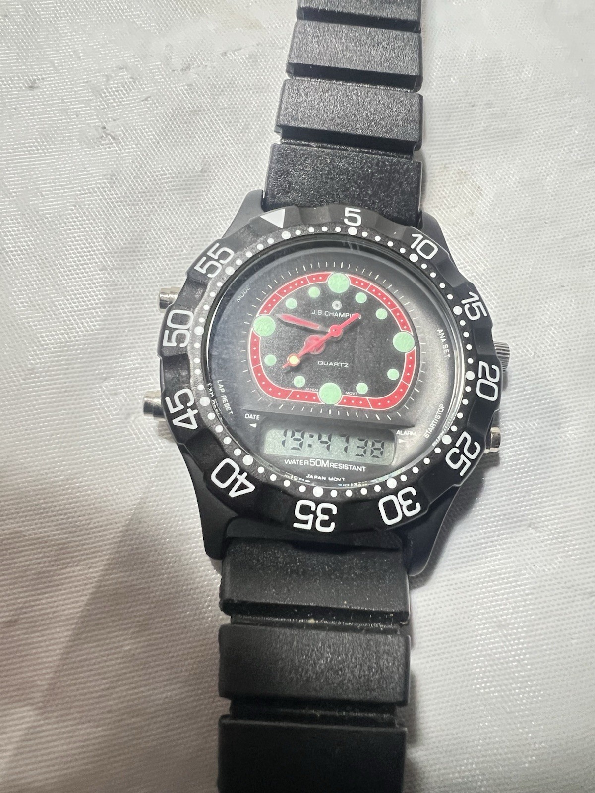 Jb Champion Classic,day/date, manual And Digital,40mm,WR50M, rotating, Black Rub