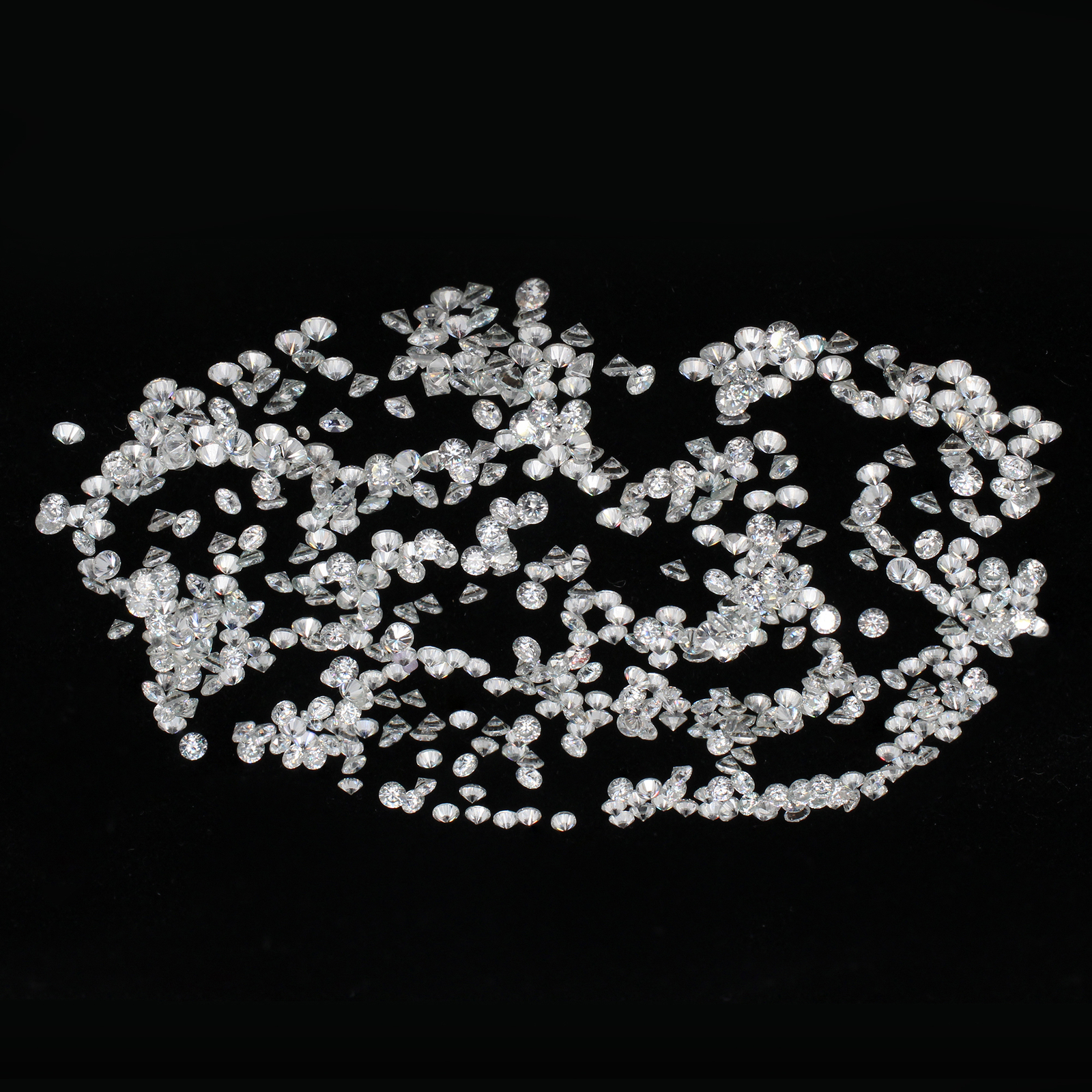 White D Color VVS Round Loose Moissanite Stones 0.8mm-3mm Lot