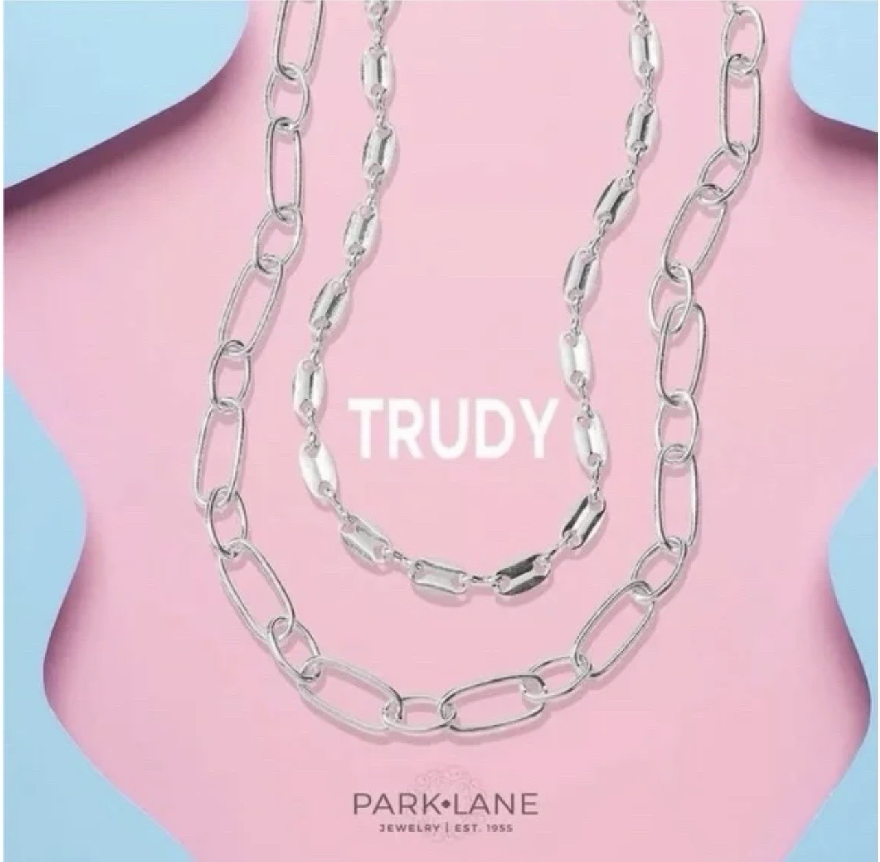 Park Lane Matte Silver Trudy 2 Strand Layering Necklaces BNWT 17” & 20” Extender