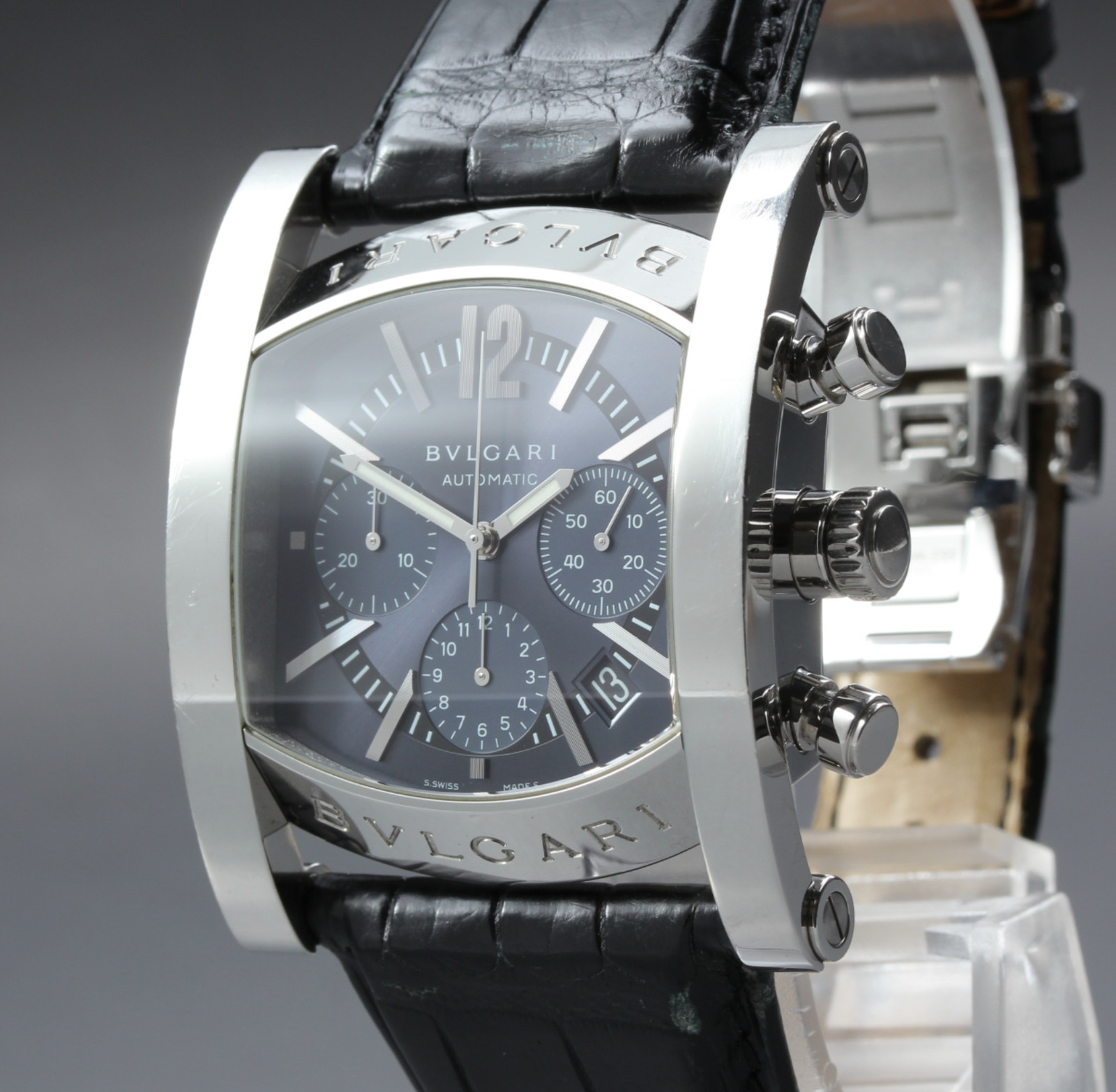 BVLGARI Assioma AA48SCH Chronograph Black 38mm Automatic Men’s Watch