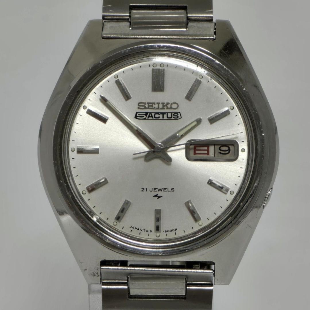 Working Seiko 5 ACTUS 7019-8010 1974 Tour Automatic 21 Stone