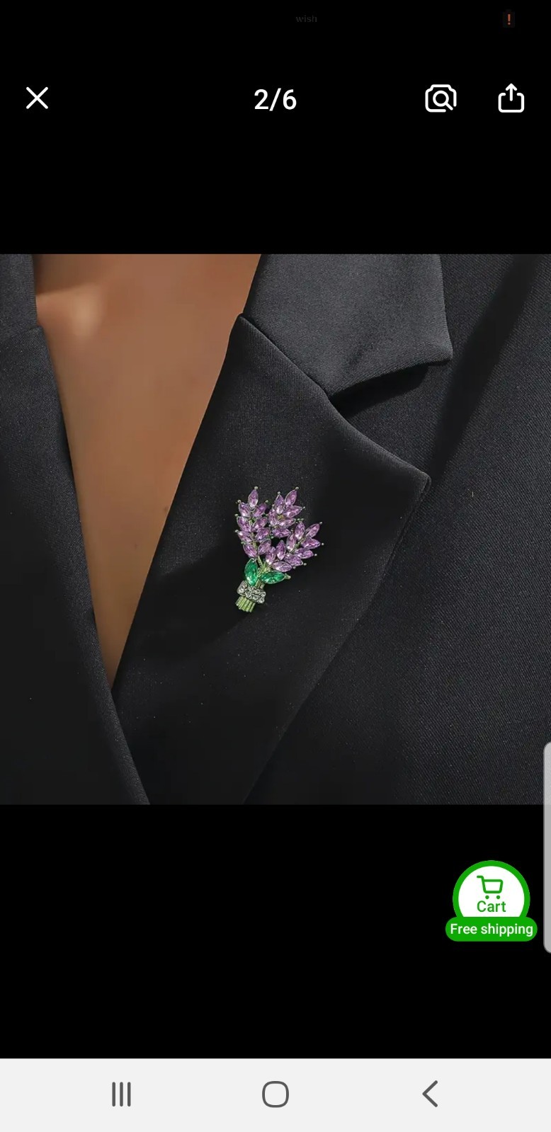 PURPLE EASTER FLOWER MOTHERS DAY CORSAGE RHINESTONE BROOCH PIN~ GIFT FOR HER MOM