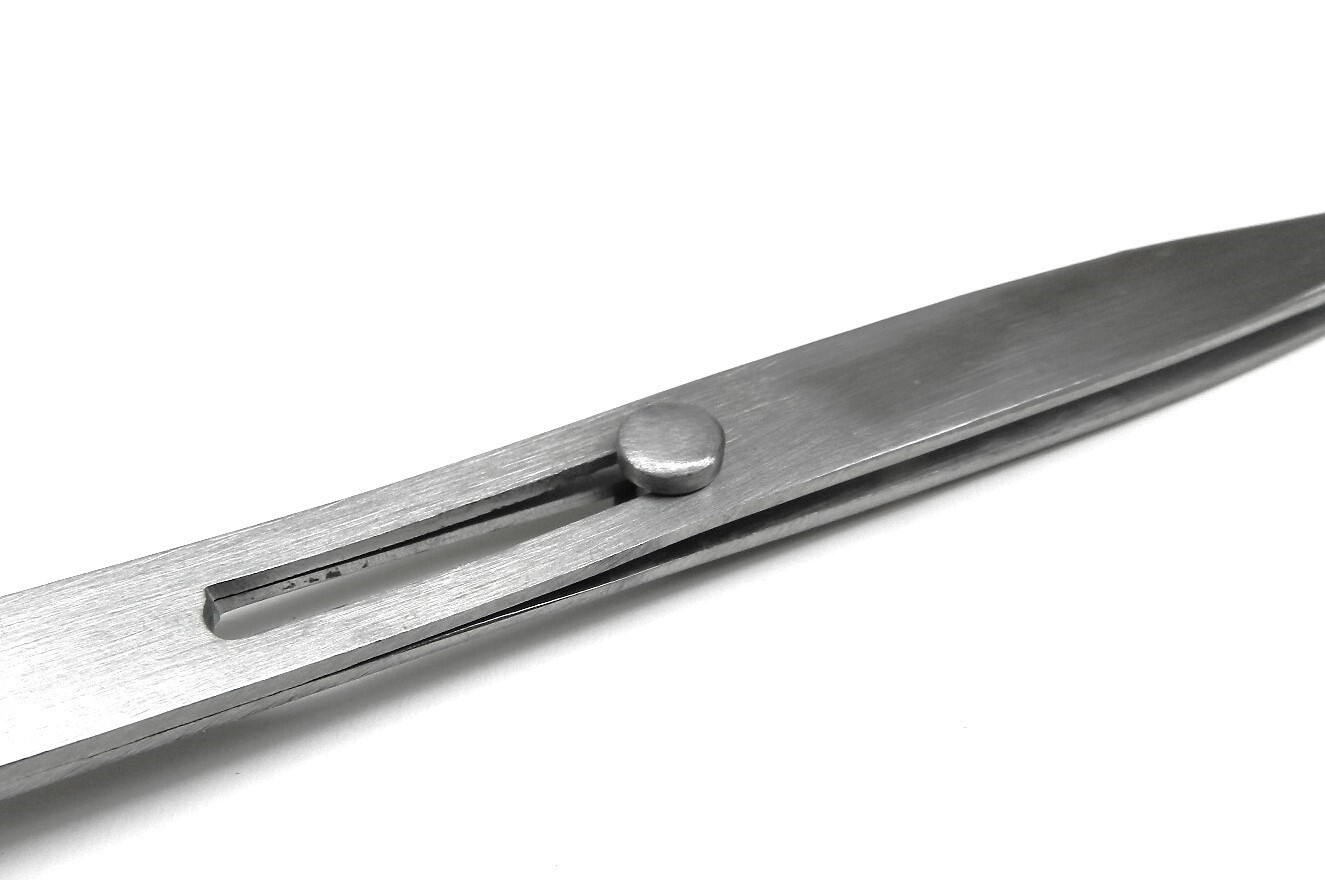 Slide Locking Tweezers Button Lock – Parts Holding Forceps 6″ Stainless Steel