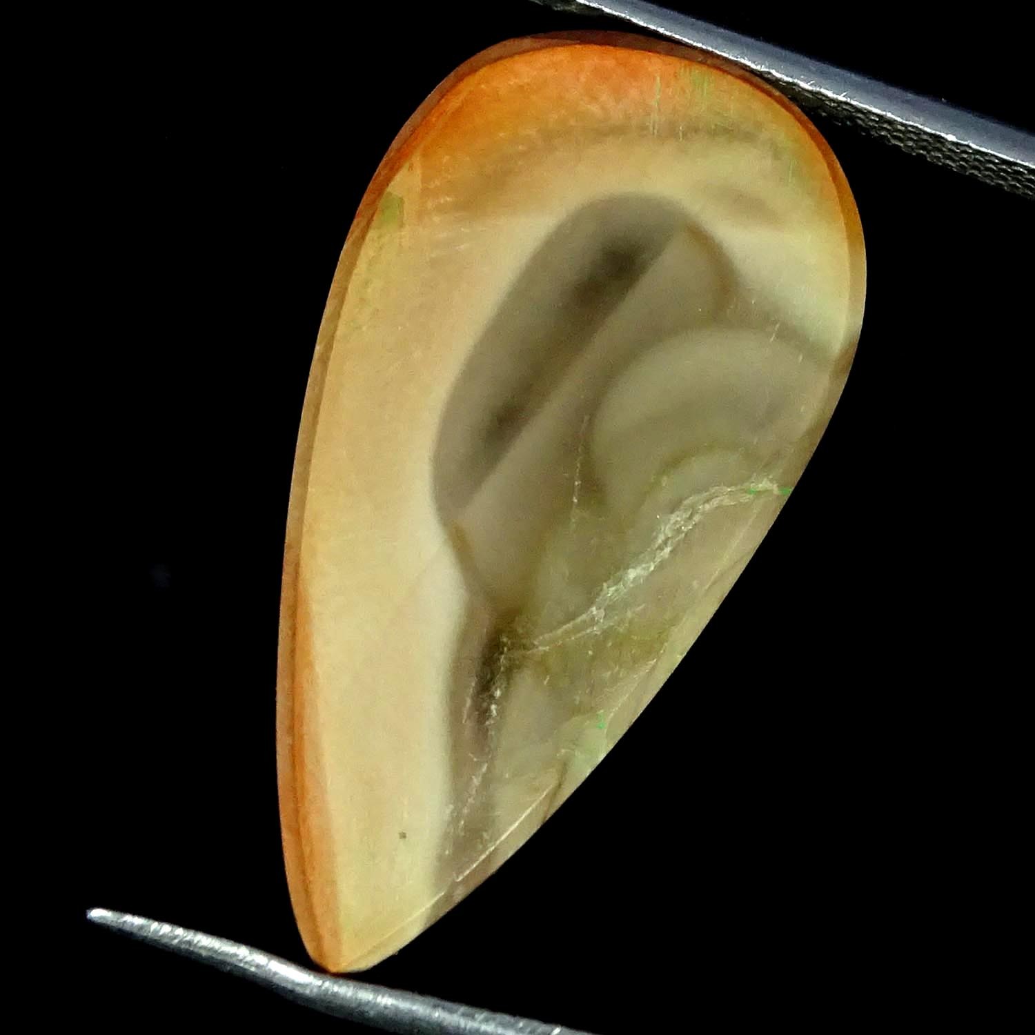 13.90Cts Natural Nice Imperial Jasper Pear Cabochon Gemstone 15X29X4MM