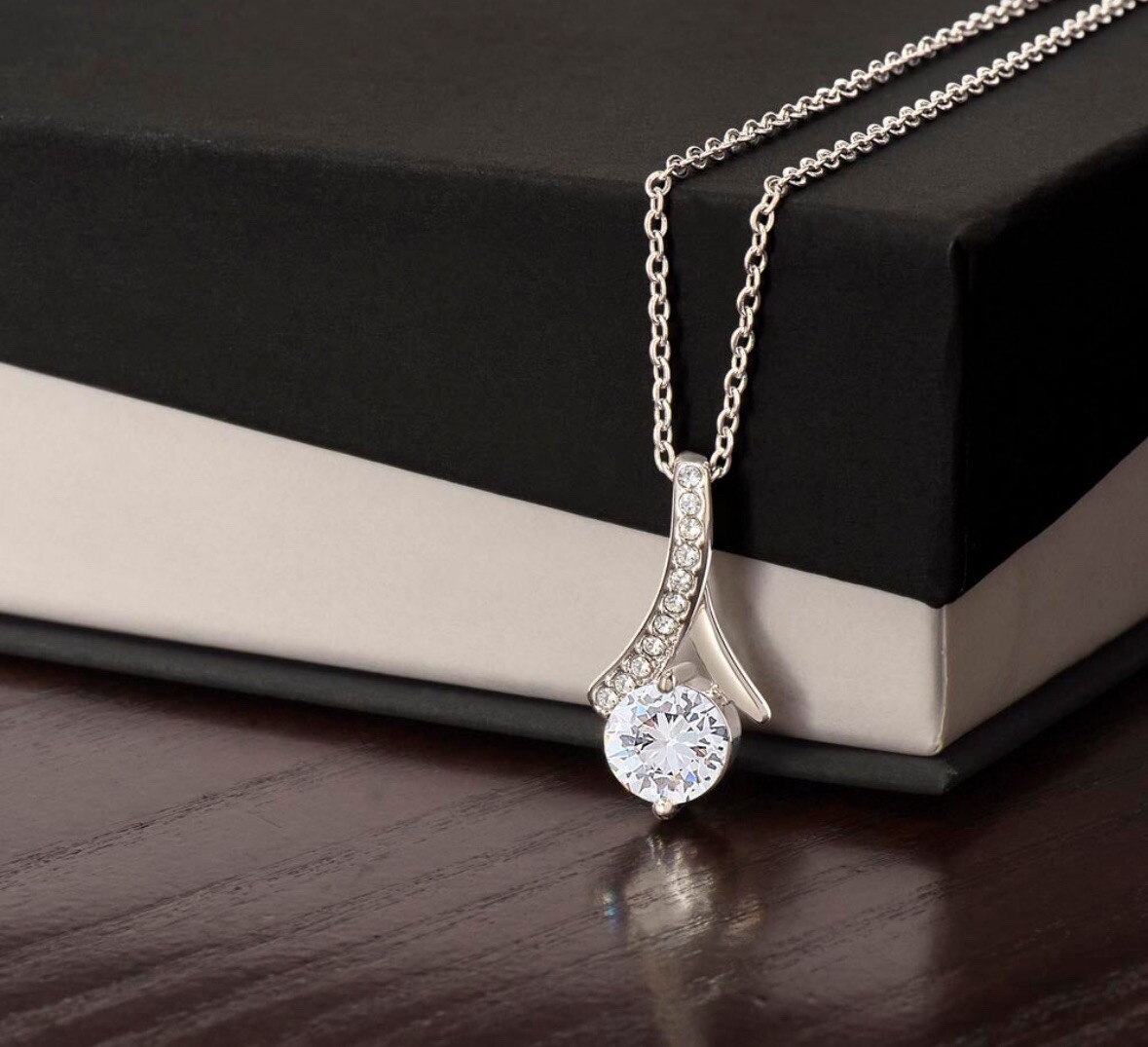 TO MY BEAUTIFUL MOM NECKLACE SOFT BOX GIFT HOLIDAY BIRTHDAY MOTHER’S DAY GIFT