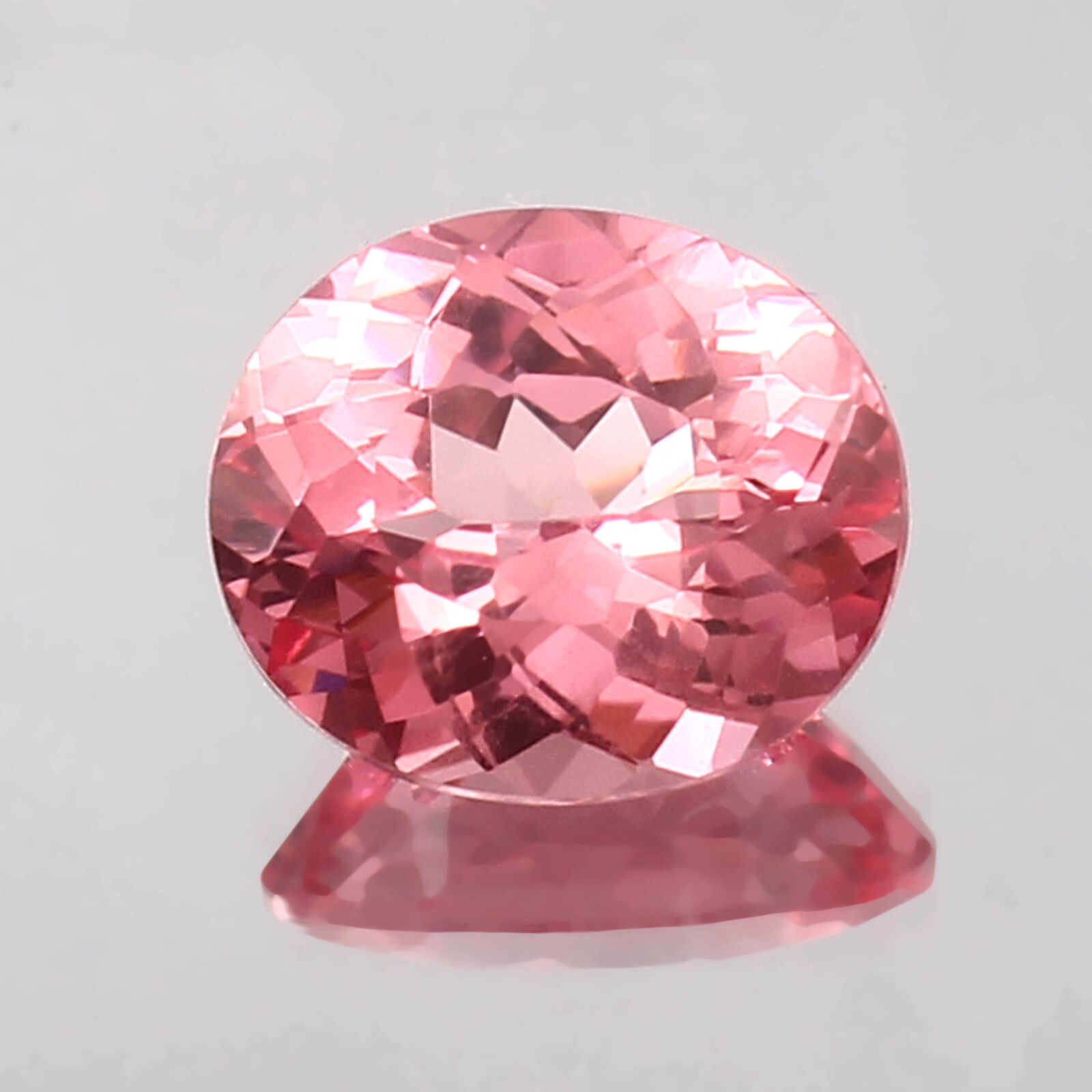 Natural Flawless Ceylon Padparadscha Sapphire Oval Cut Loose Gemstone 12×10 mm