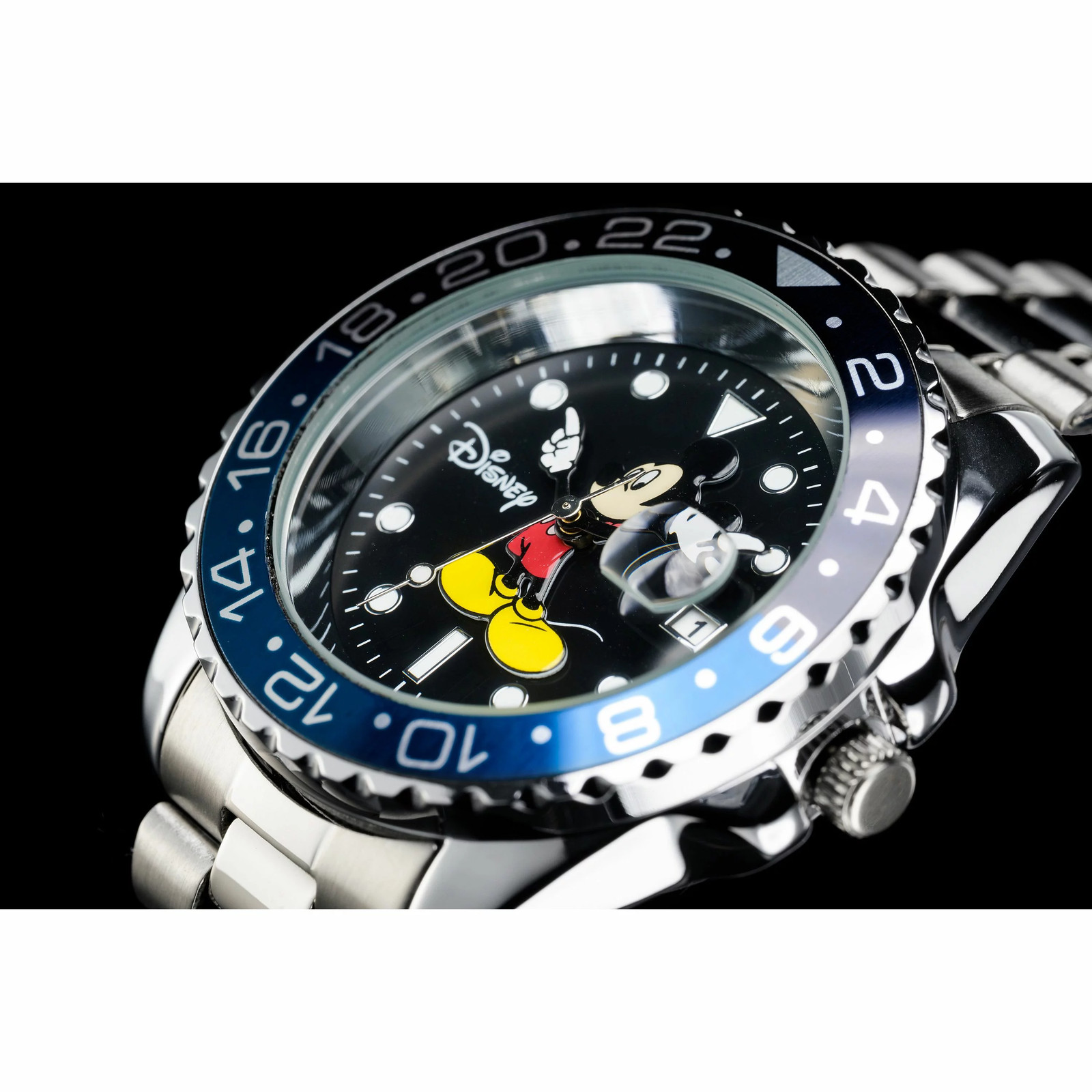 Disney Mickey Mouse ANOTHER HEAVEN GMT Master Submariner Quartz Watch Batman
