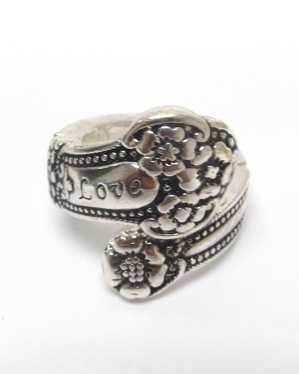Spoon Ring Utensil Insprired Love Religious Fashion Jewelry