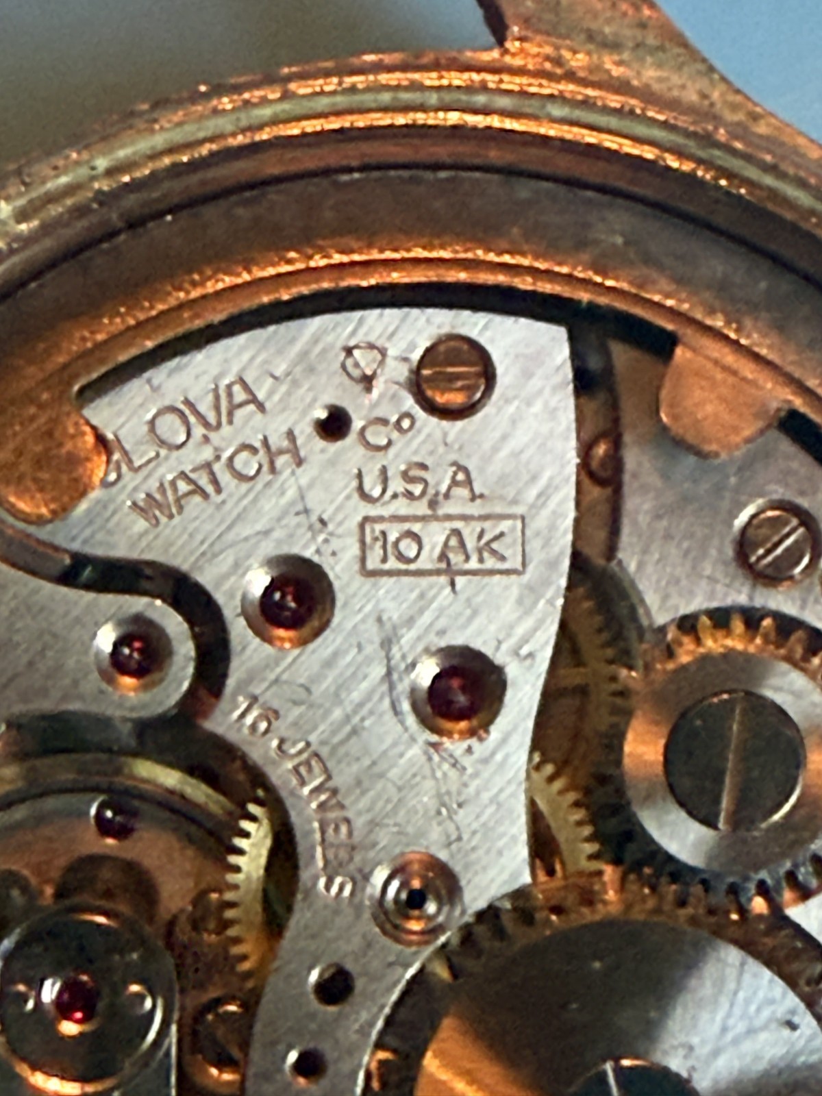 Vintage Bulova 10AK Movement 16J Watch 10KT GF Bracelet – Running