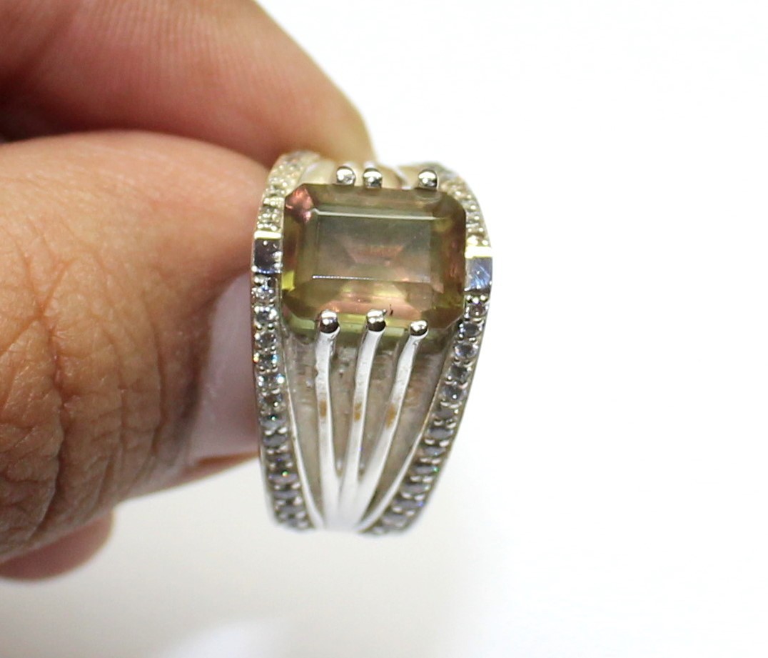 Genuinely Color Change Russian Zultanite Sterling Silver Ring, Alexandrite Ring
