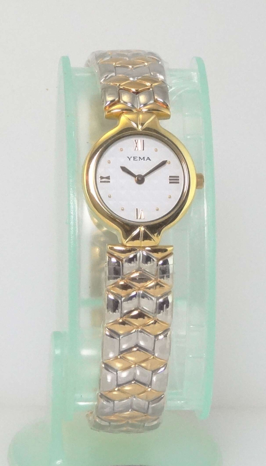 YEMA Paris YM 778 Women’s Gold AND Two-tone Quartz Dress Watch (Reversible) NEW