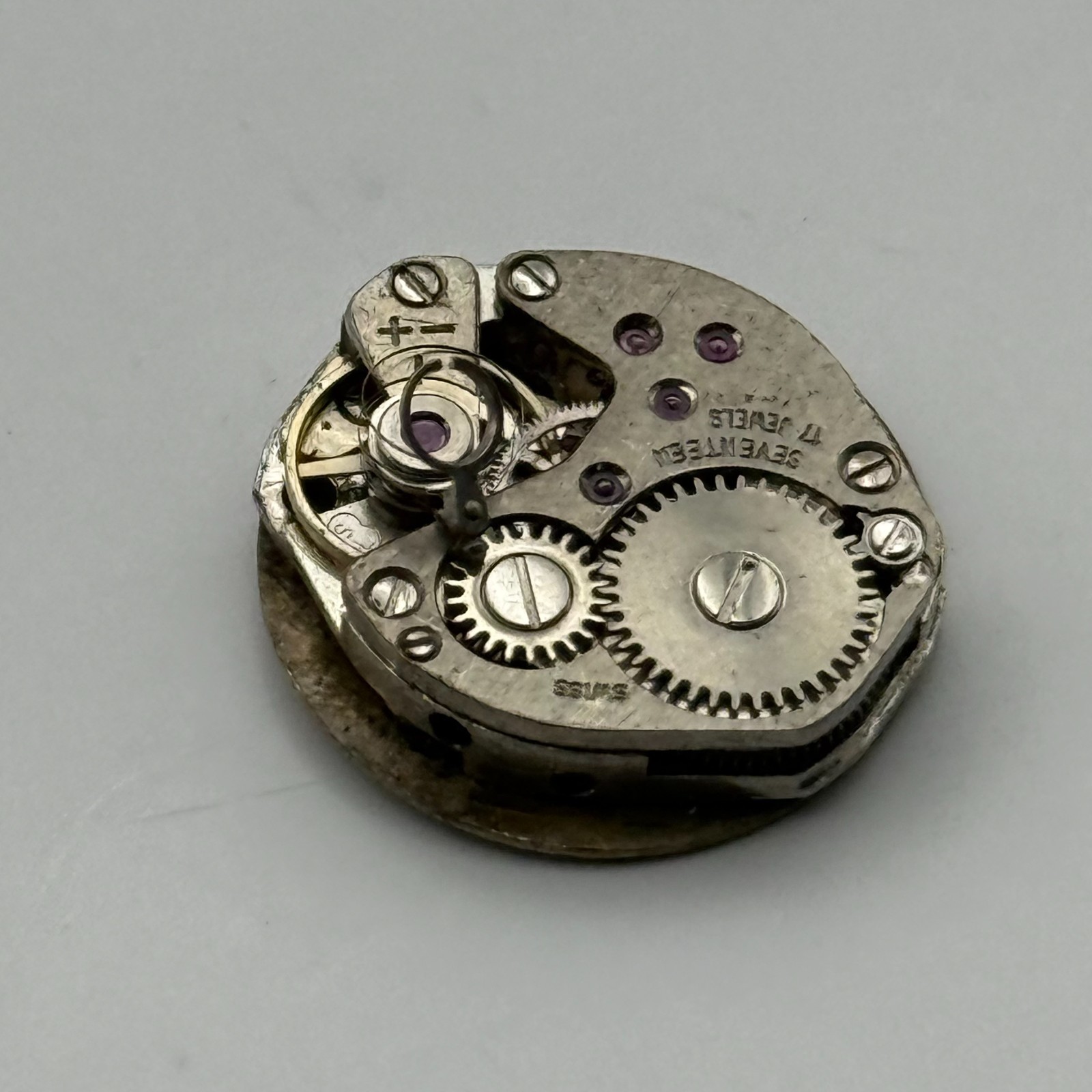 FHF 69-21 Watch Movement Ingersoll Swiss 17 Jewels Manual Wind Parts 15.3mm