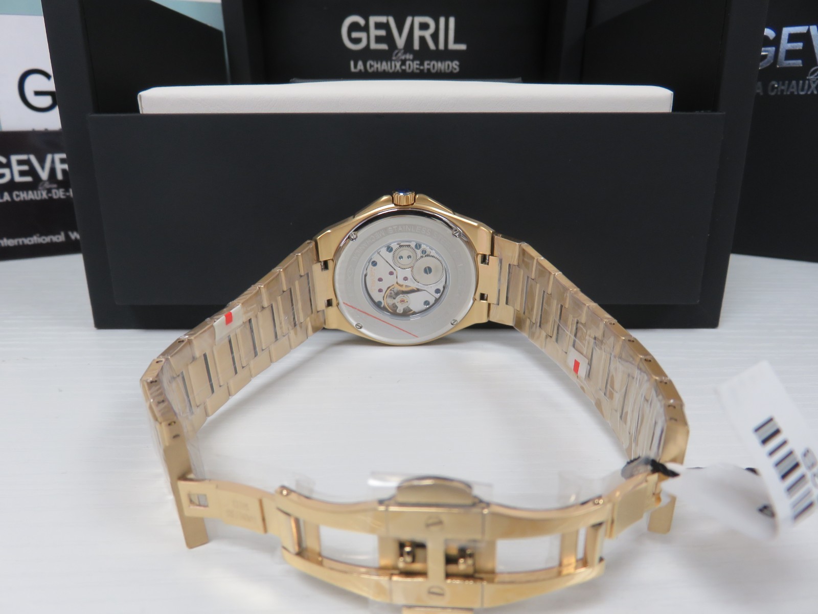 Gevril Men’s 49912B Montauk Sub Dial Swiss Made ETA 7001 Gold IP 40mm Watch