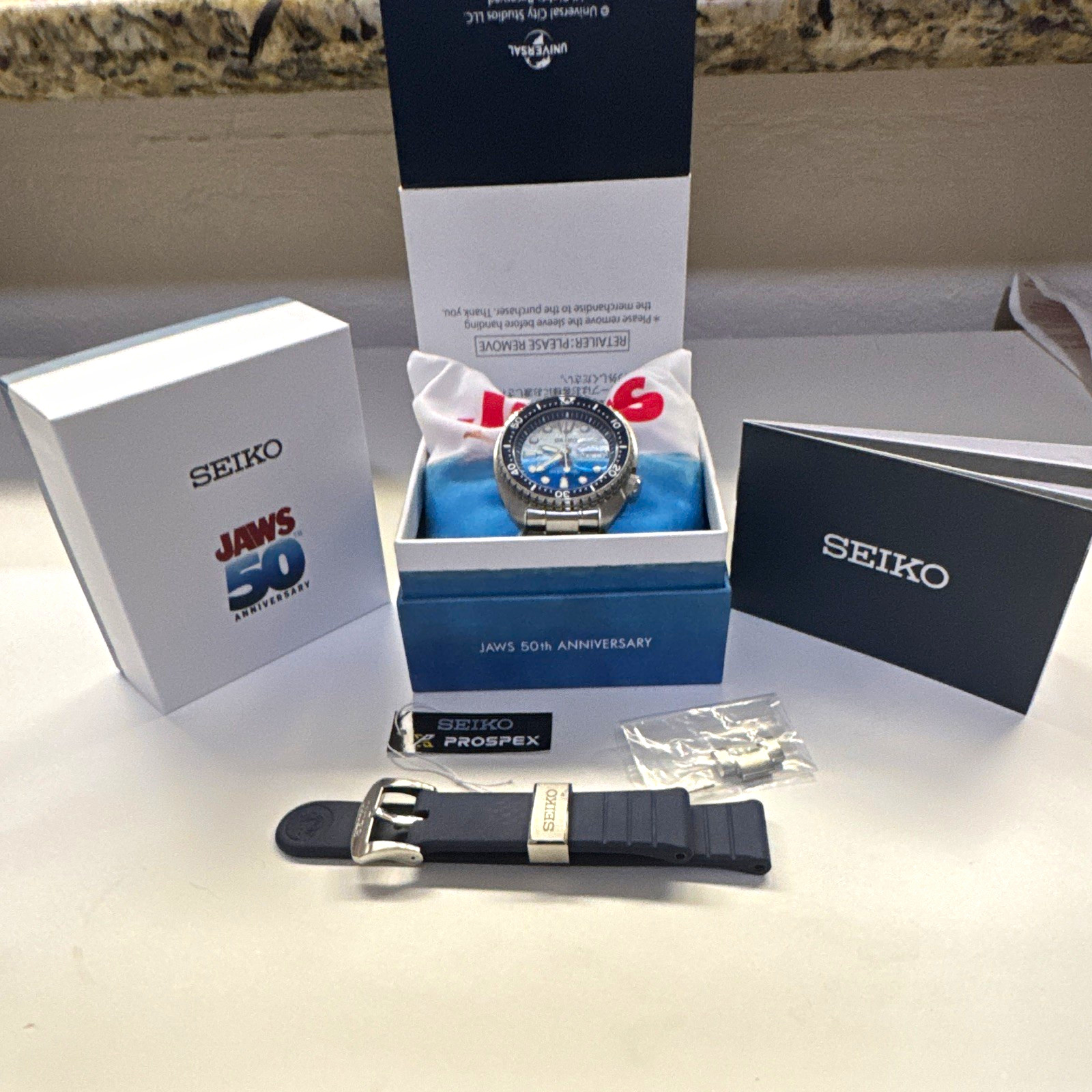 Seiko Prospex JAWS 50th Anniversary Auto Diver 200m 45mm Limited 2193 of 5000