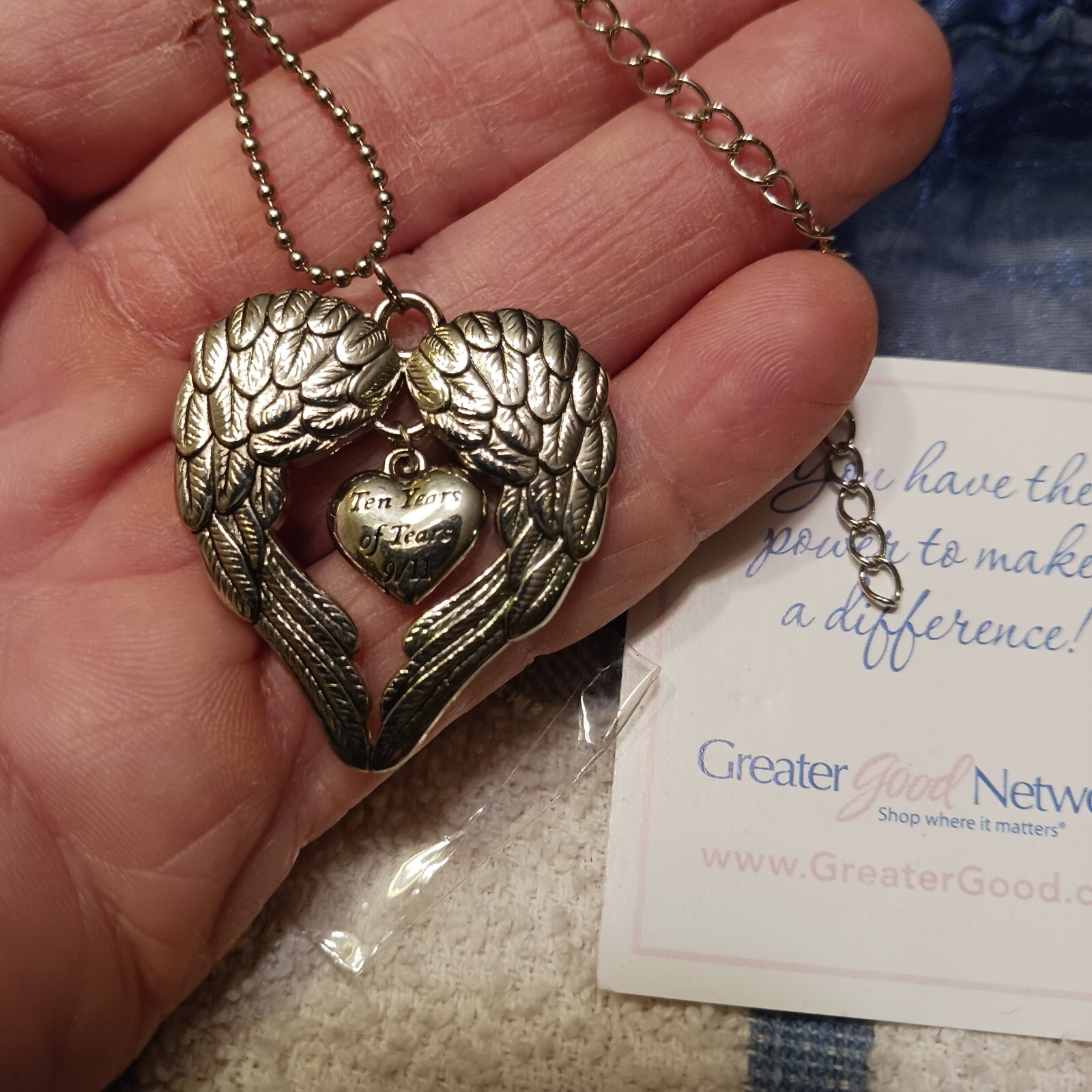 10 Years Of Tears 9/11 Commemorative Necklace And Pendant