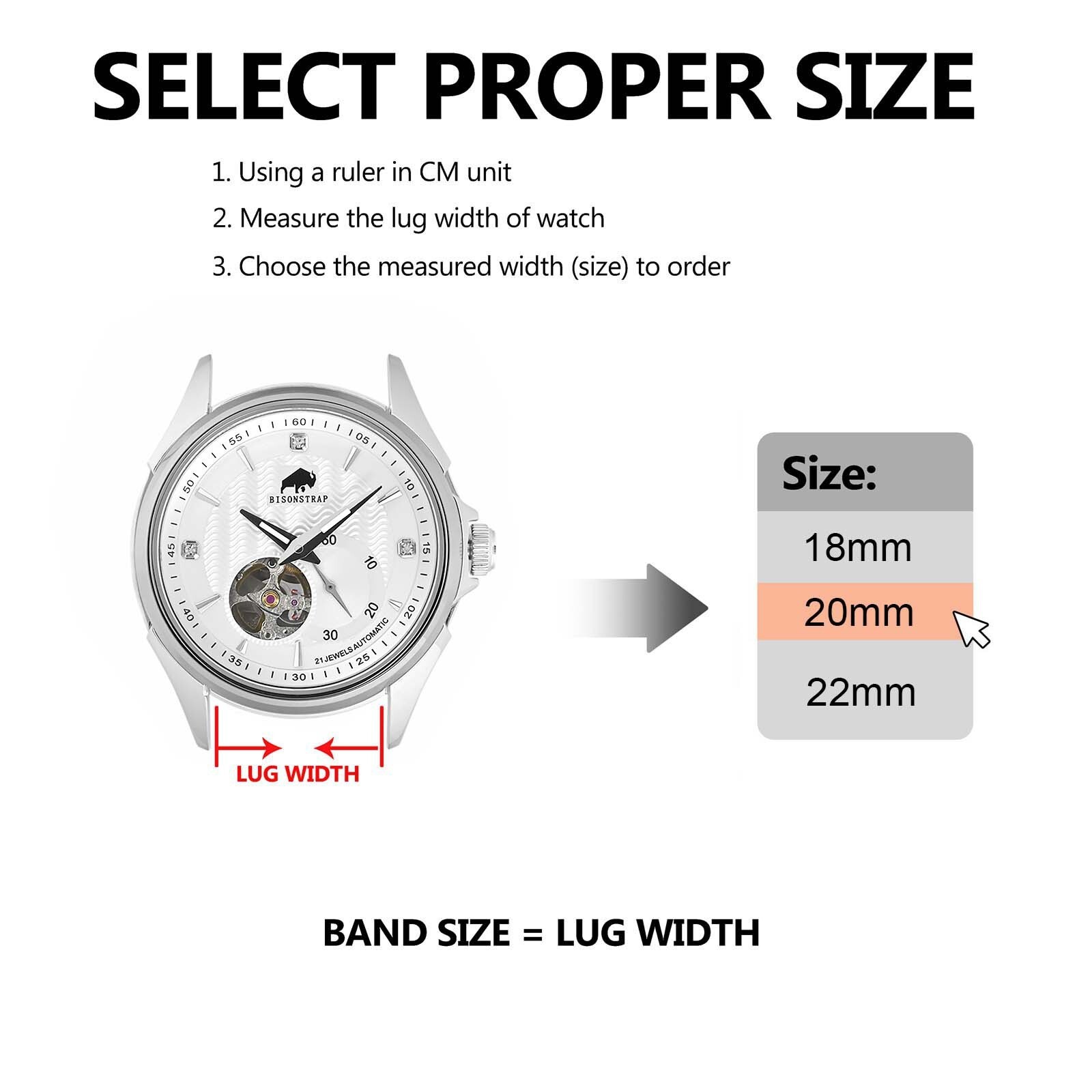 BISONSTRAP Nylon Watch Band One Pieces Watch Strap 18mm 20mm 22mm Breatheble