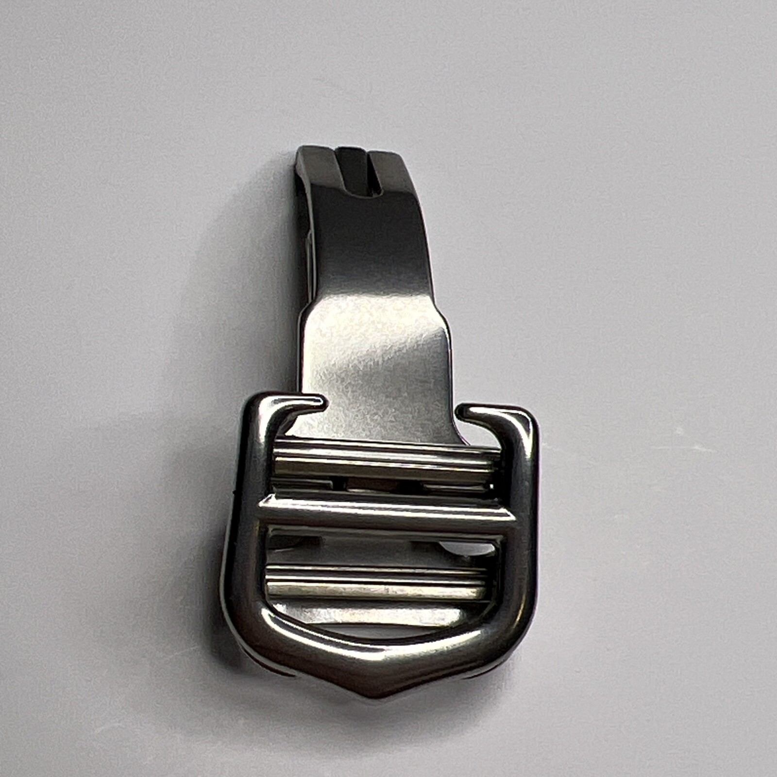 Cartier Steel Deployant Deployment Clasp 14mm For Foldover Strap w/o Holes