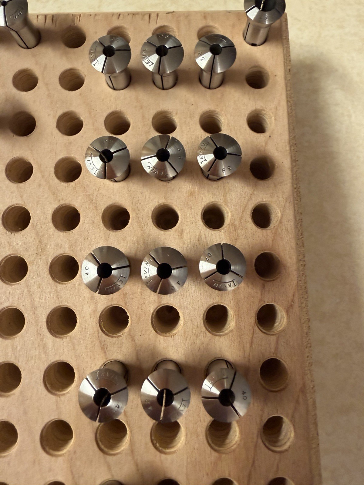 Levin 8mm watchmakers collets various sizes great condition