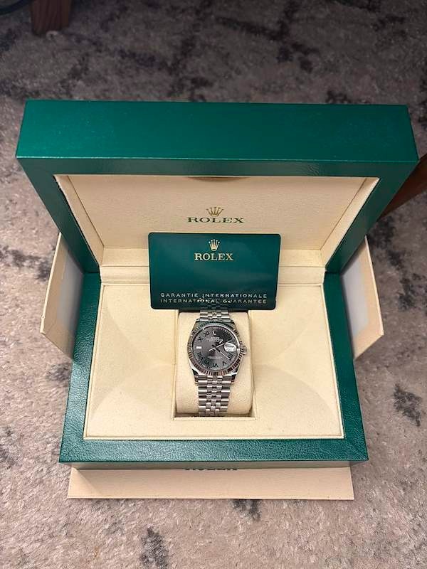 Rolex Datejust 36 126234 Wimbledon Dial Jubilee Fluted Bezel 2024 Full Set B&P