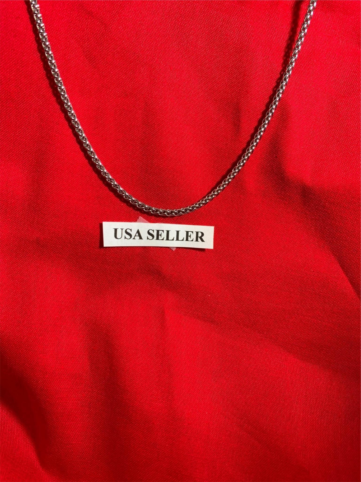 3 mm Stainless Steel Silver 7″-40″ Braided Wheat Rope Unisex Necklace Chain