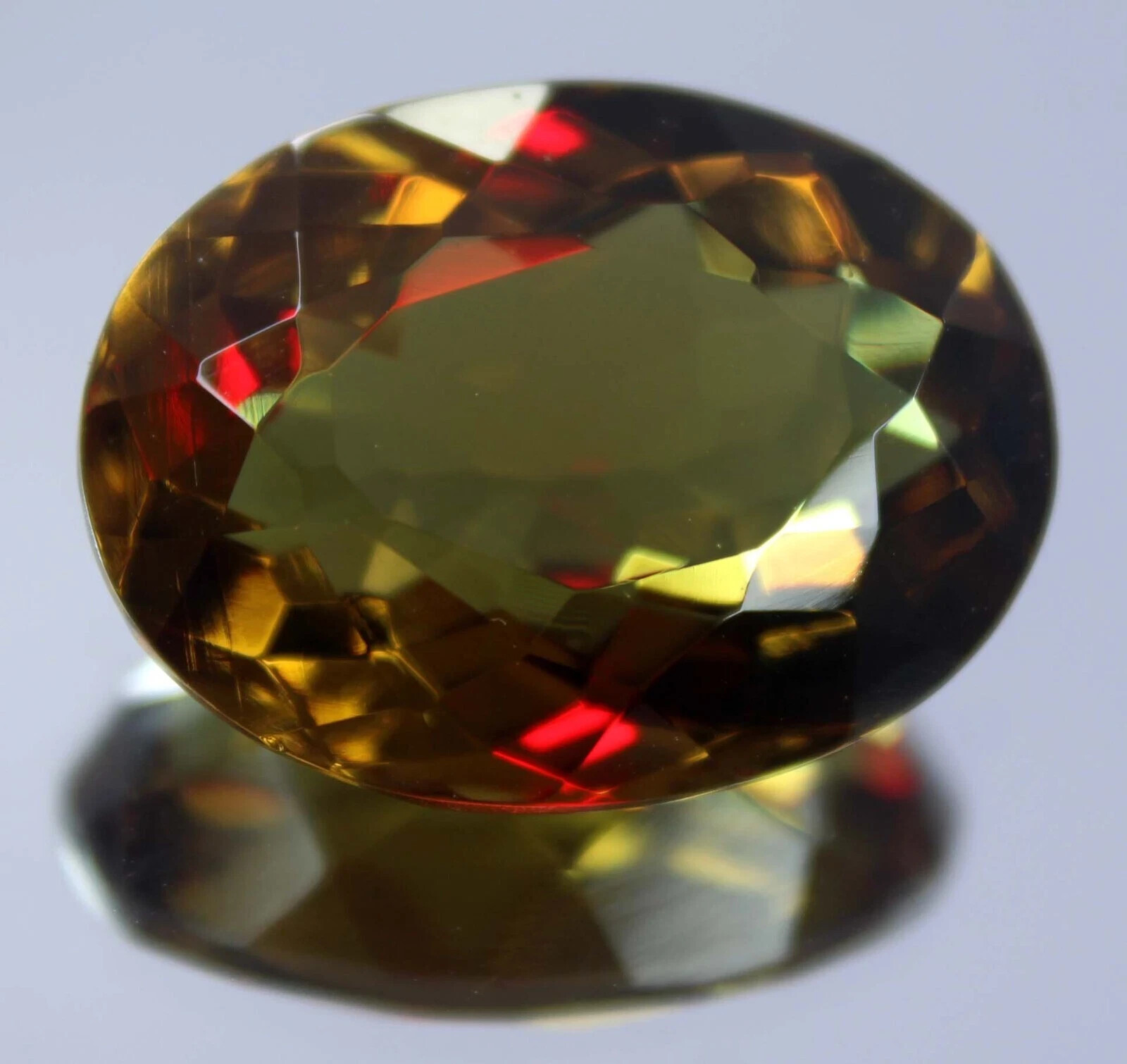 Alexandrite Oval Cut 38-40 Ct Natural Color Changing Certified Loose Gemstone