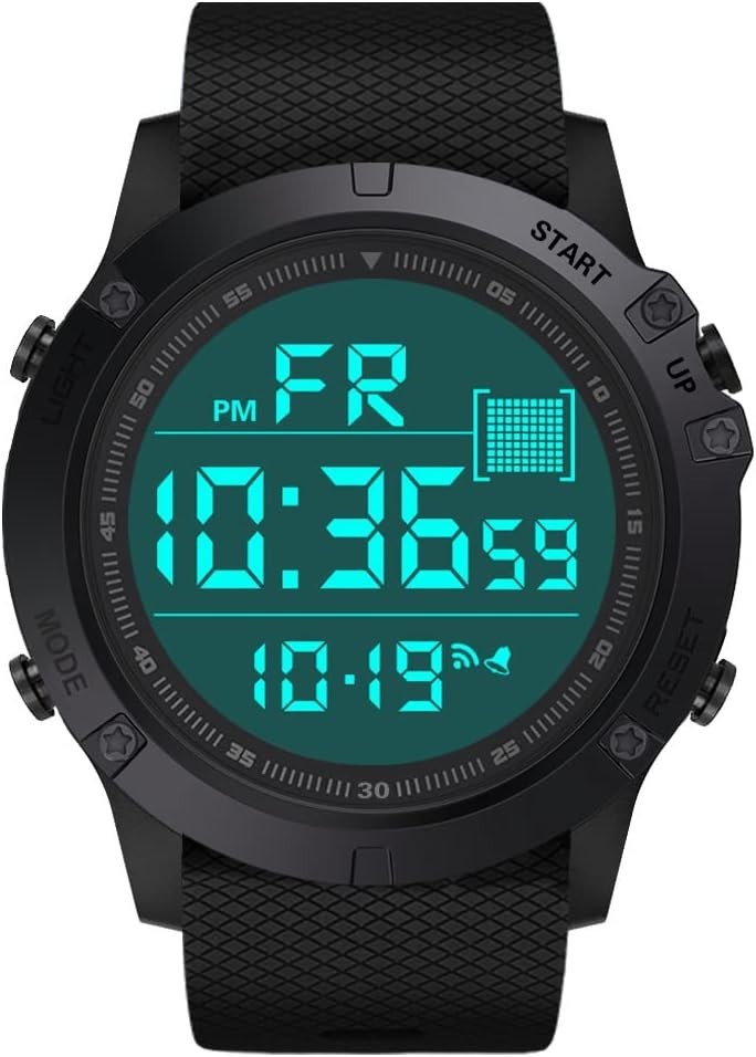 Durable Men’s Military Digital Watch – Shock Resistant & Waterproof Design