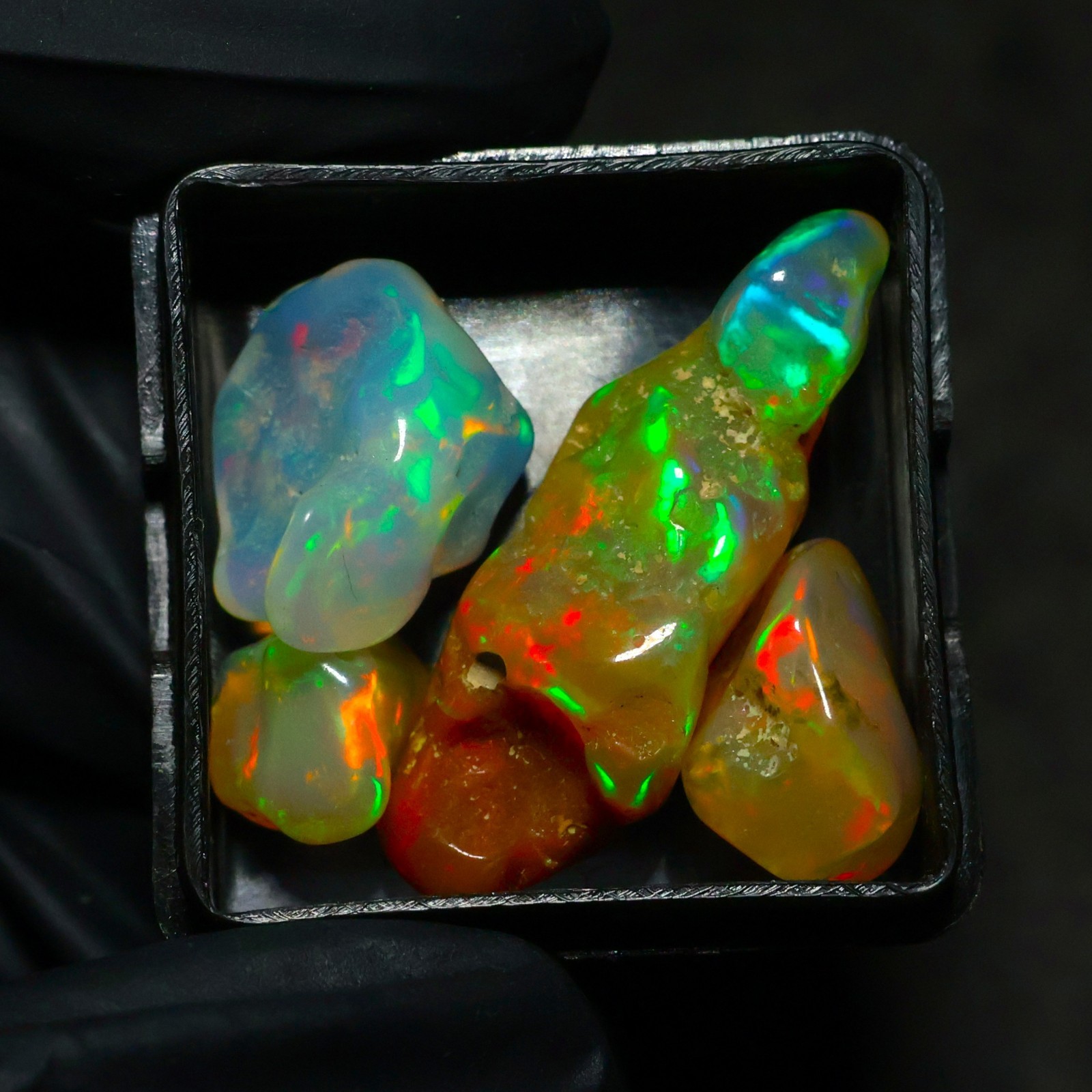 Natural Ethiopian Welo Opal Polished Rough 22.65 Ct | Fire Opal Gemstone | Brigh