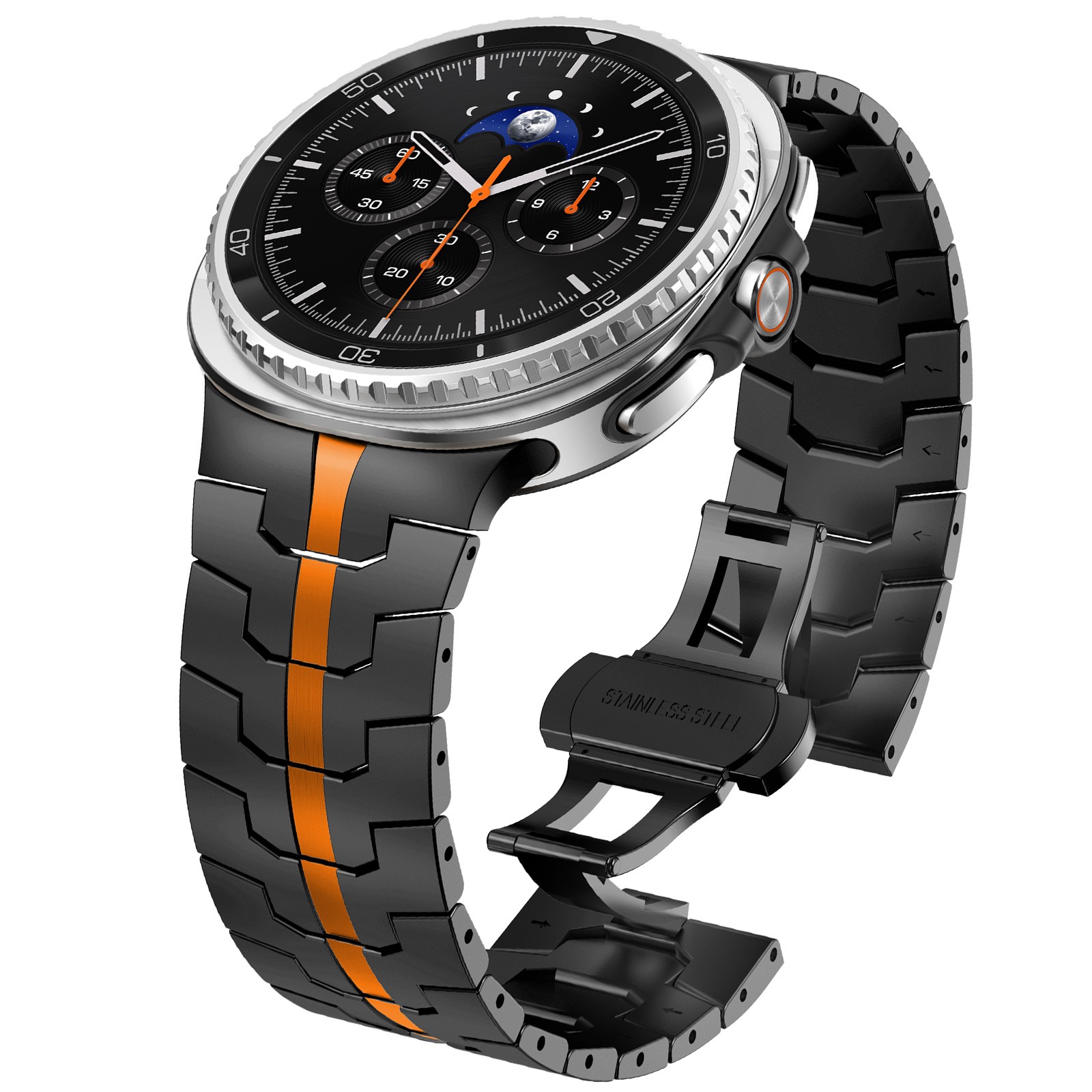 For Samsung Galaxy Watch 8 Classic 46mm/8 40/44mm Stainless Steel Metal Strap