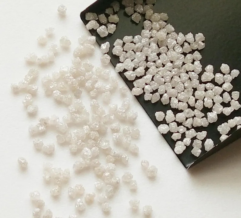 2.5-3.5mm White Rough Diamond, White Raw Diamond, Uncut Diamond, Loose White
