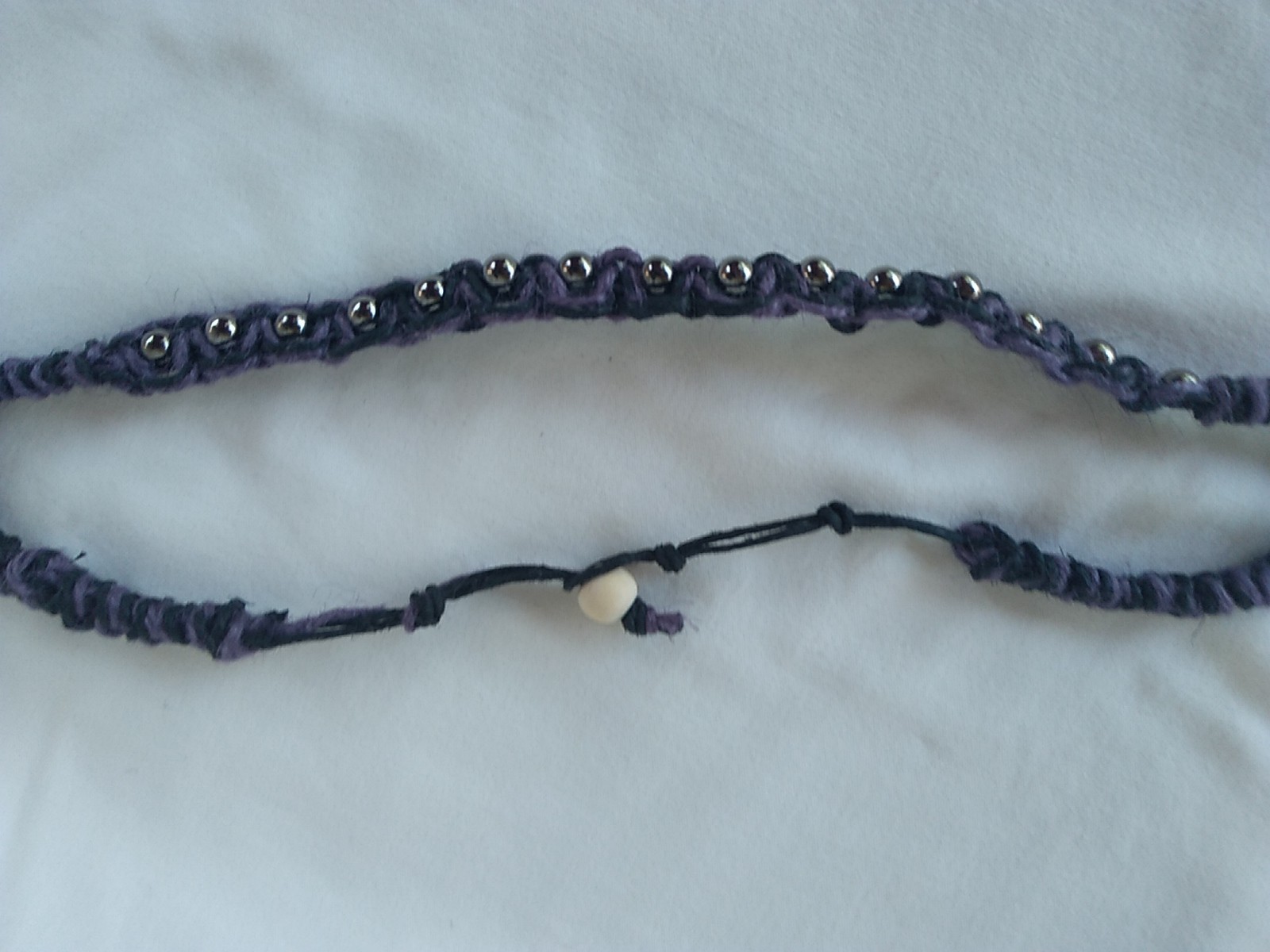 HEMP SURFER SKATER HIPPIE NECKLACE 24″ Unisex Boho Beaded Macrame USA Seller