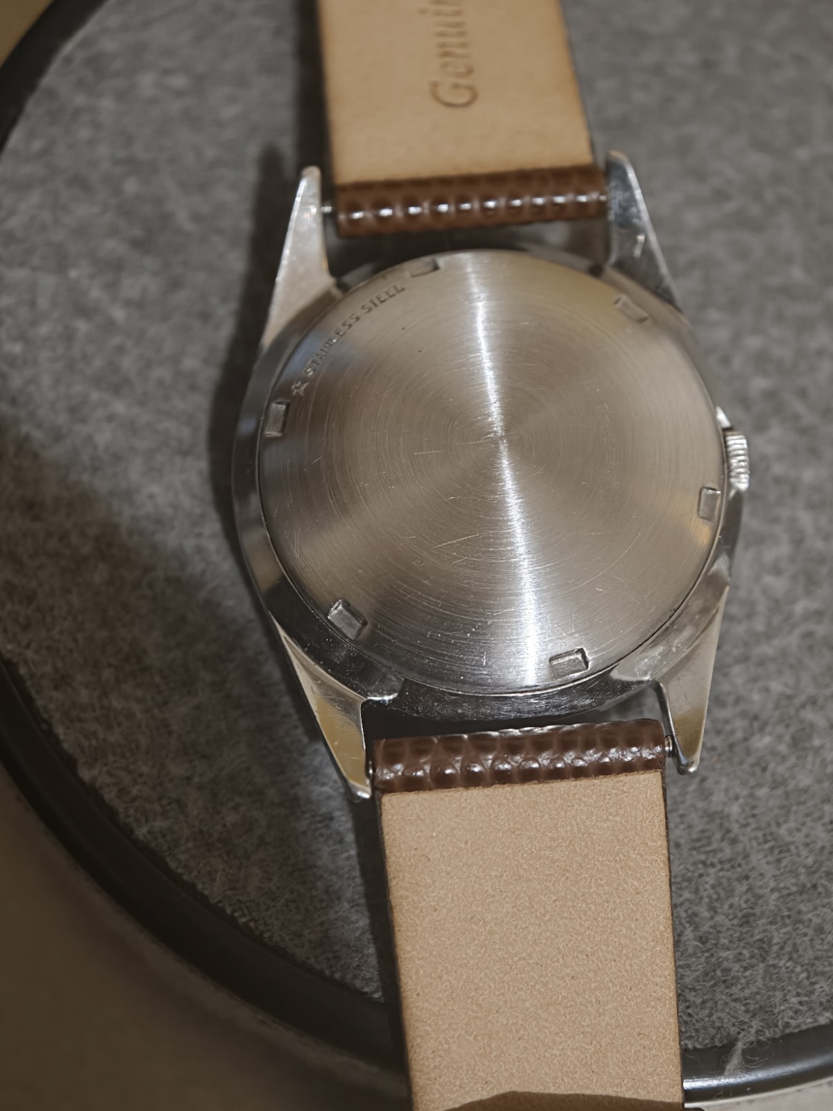 VINTAGE WITTNAUER COMPRESOR 1954 Cal. 11ARG 34mm Seis Made Tuxedo Dial