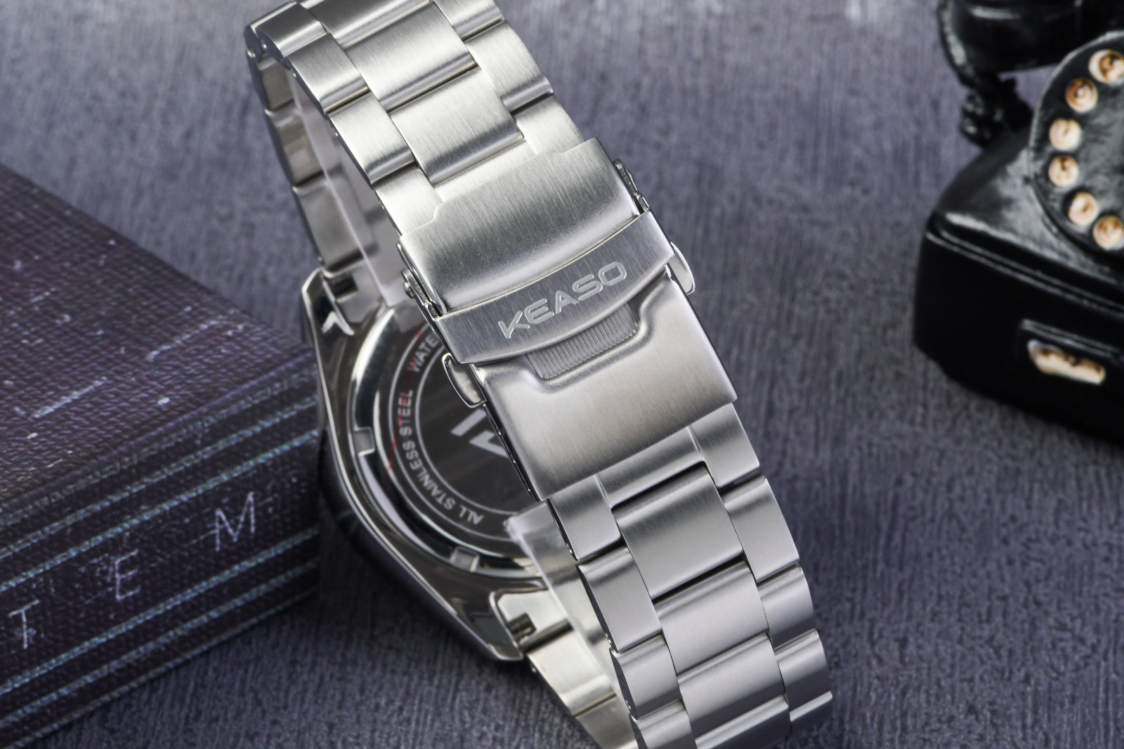 KEASO Miyota 2105 Quartz Movement Day Date Diver Watch 42.5mm C3 316L KE02