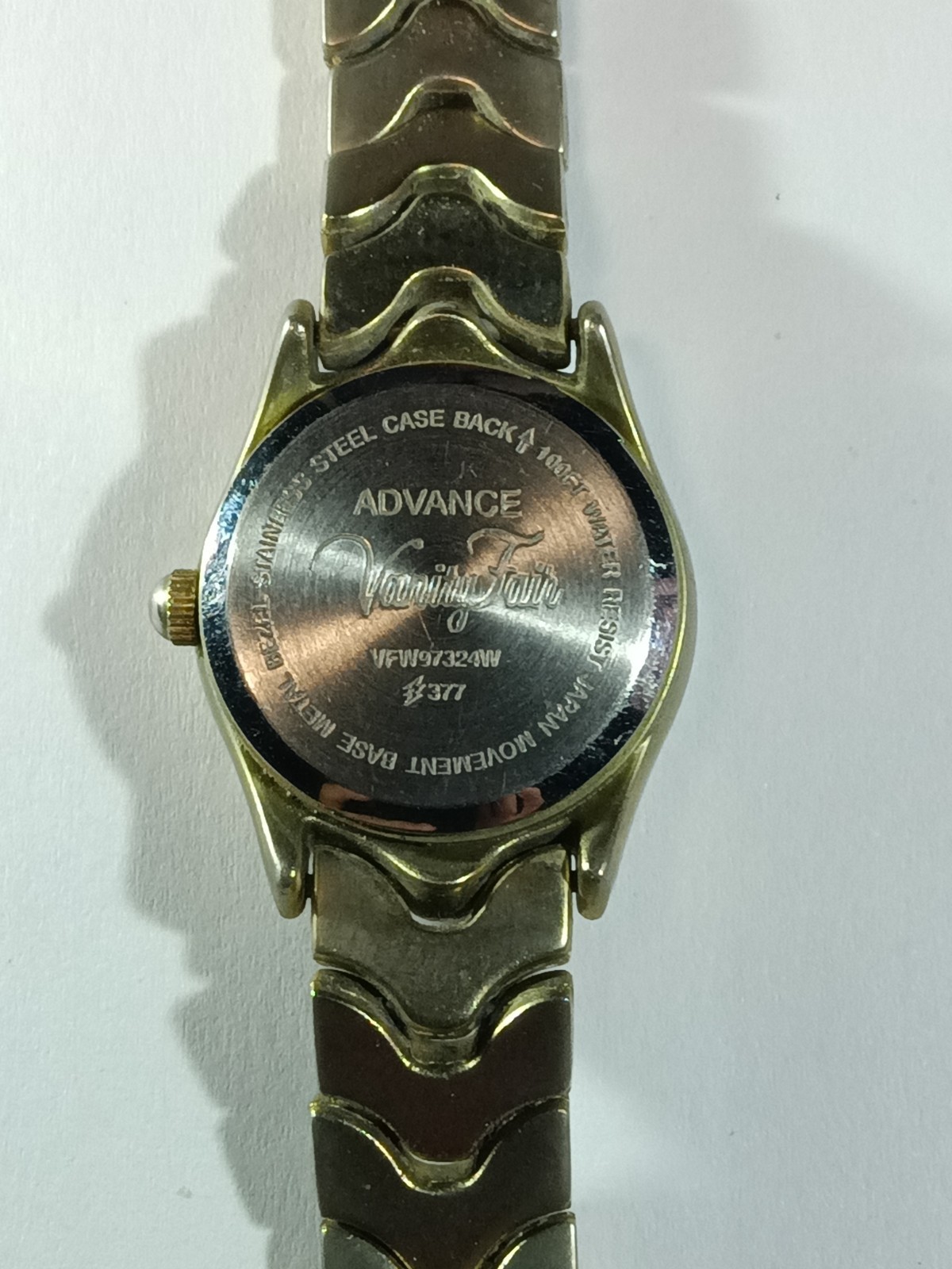 Vanity Fair Ladies Two Tone Watch by Advance Quartz Wristwatch Ref# VFW97324W