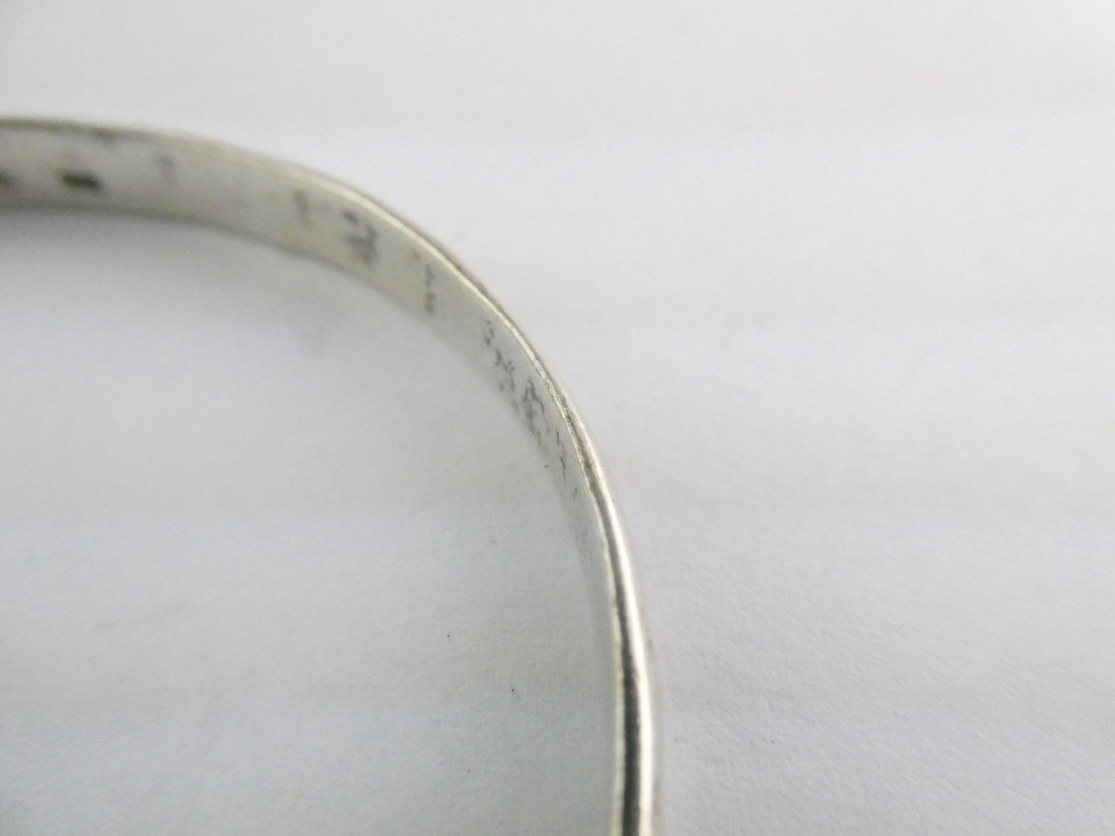 PSCL Peter Stone Sterling Silver Waves Design Bangle Bracelet 925 15.1g 8 Inches