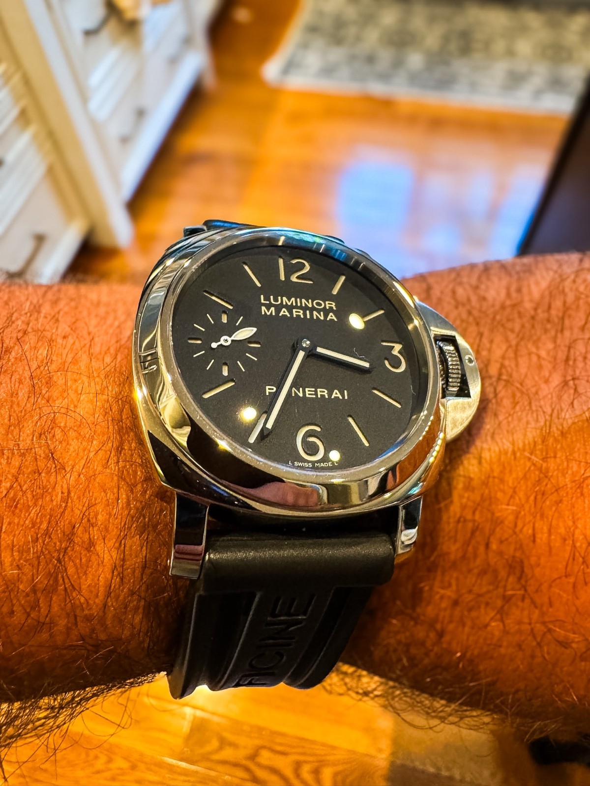 Panerai PAM111 Luminor Marina Men’s Black Watch – PAM00111 R Series Box Papers