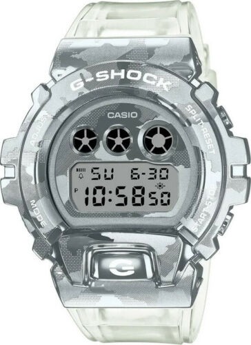 Casio G-Shock GM6900SCM-1 Camouflage Metal Case Skeleton Semi-Transparent Band