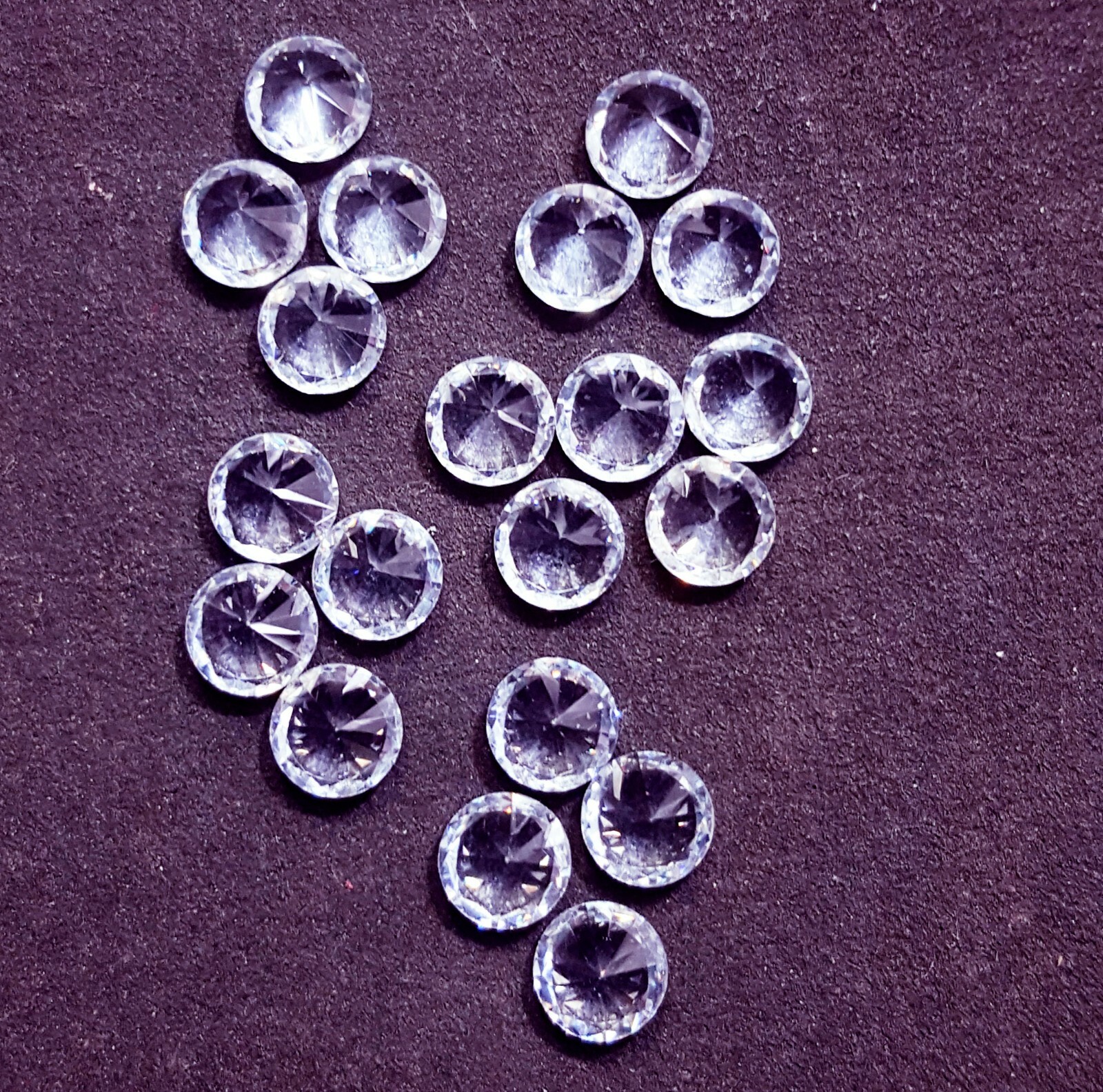 Round Shape White Sapphire Lot Approx. 5×5 mm 20 pcs Loose Gemstone ~~Free Gift