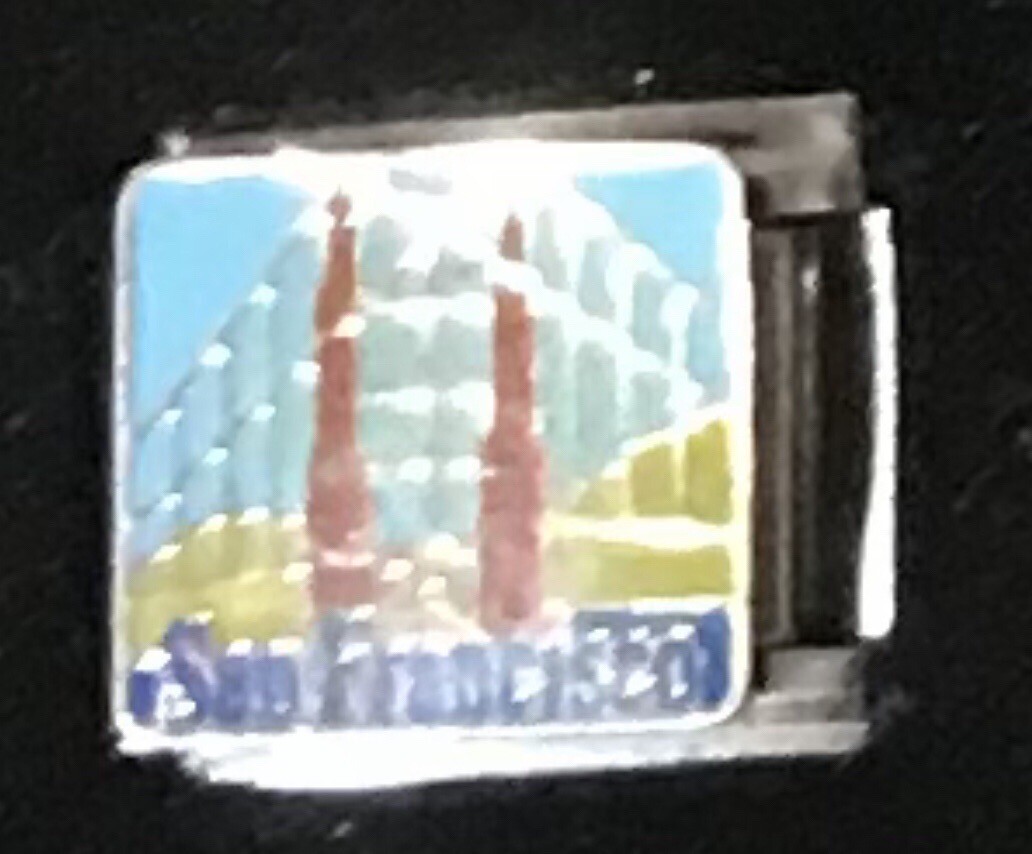 San Francisco Italian Charm Enamel Link 9MM K16