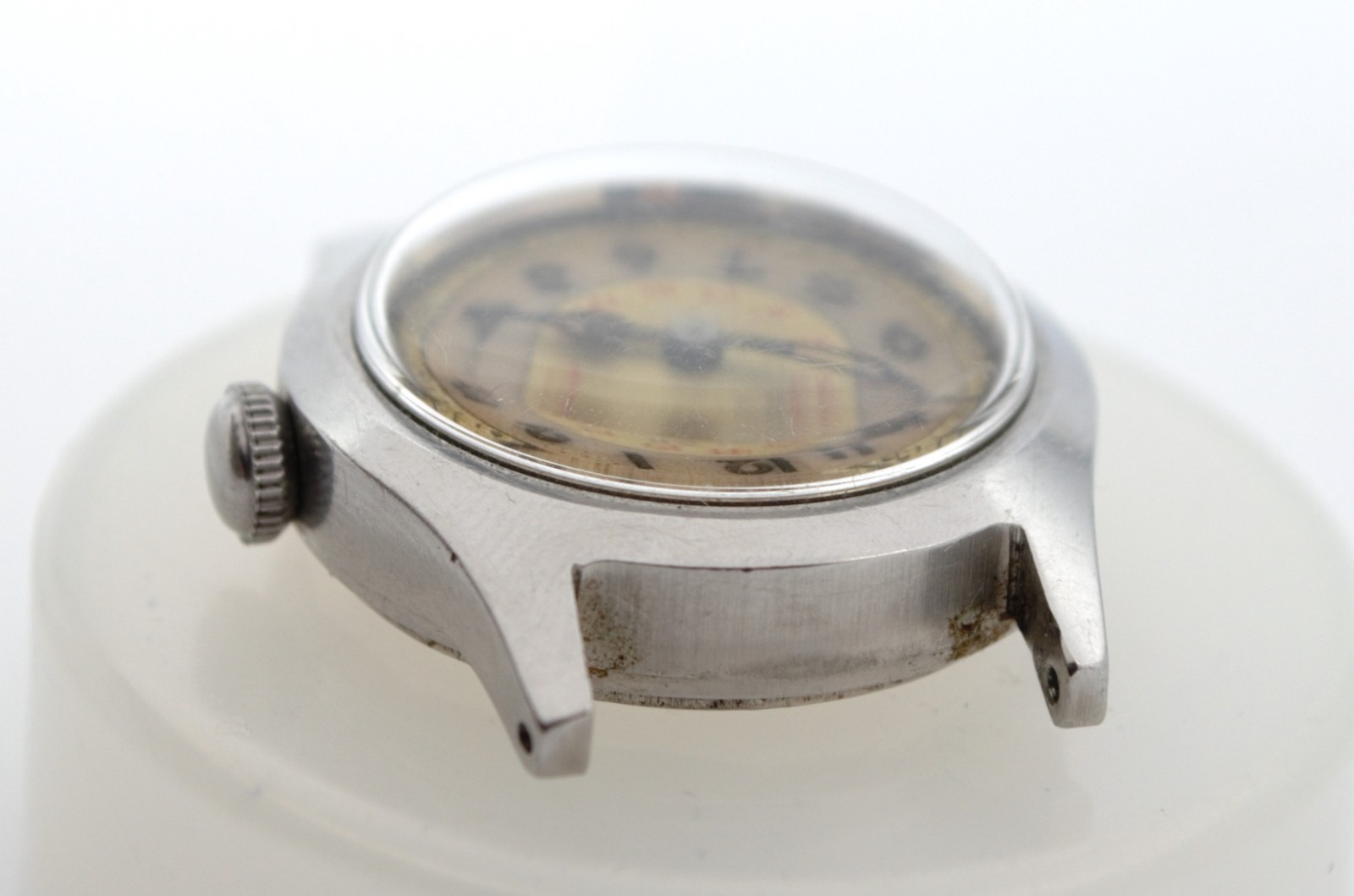 1940’s SOLAR Eaton Military Swiss Manual Watch 15 Rubies 30mm Original