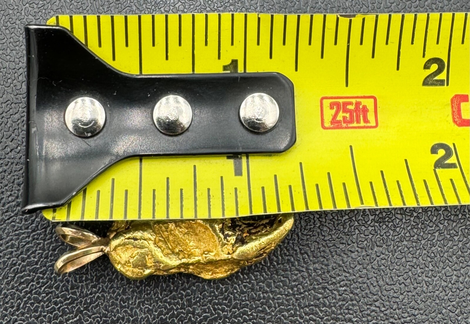 California Placer Yellow 84.74% Gold Nugget 8.8 grams with 3mm Bale Pendant