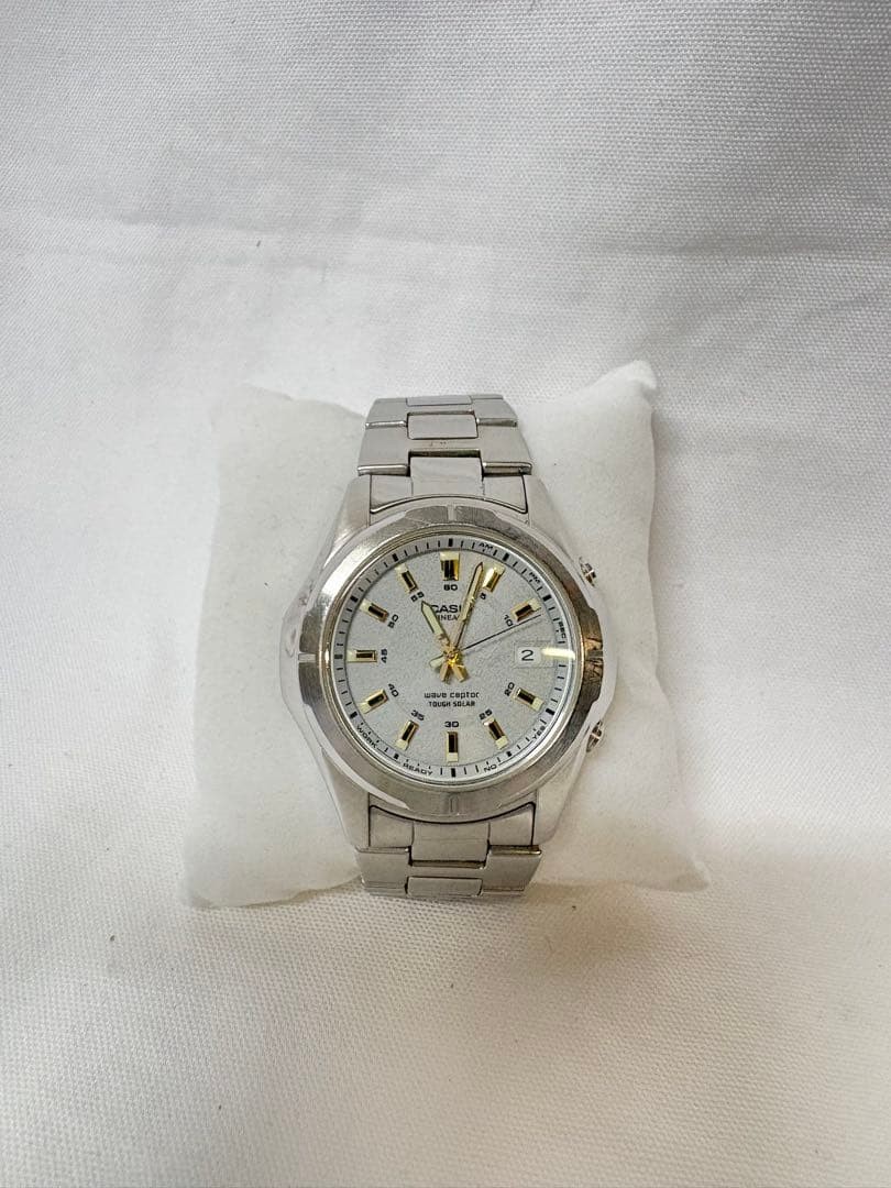 CASIO LINEAGE LIW-101 Solar Silver Watch From Japan