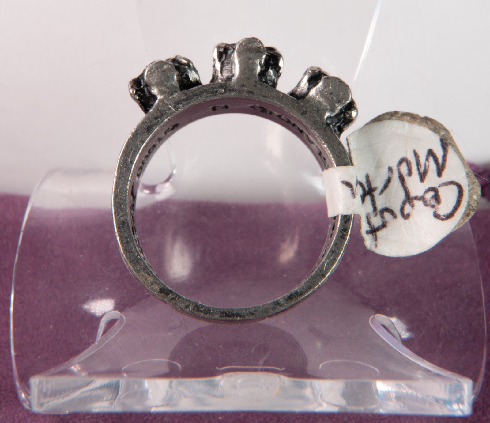 Caput Mortem Skull Ring Size 7 Alchemy Gothic English Pewter