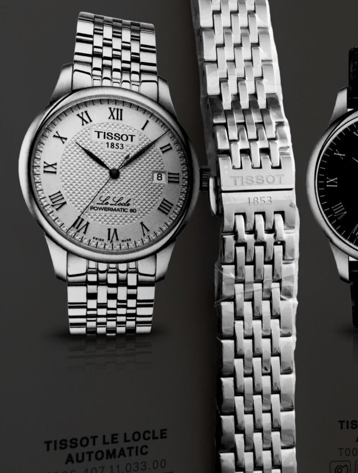 Tissot Bracelet 19mm T41/T006 Lelock Precision Steel Watch Strap T006407B 1853