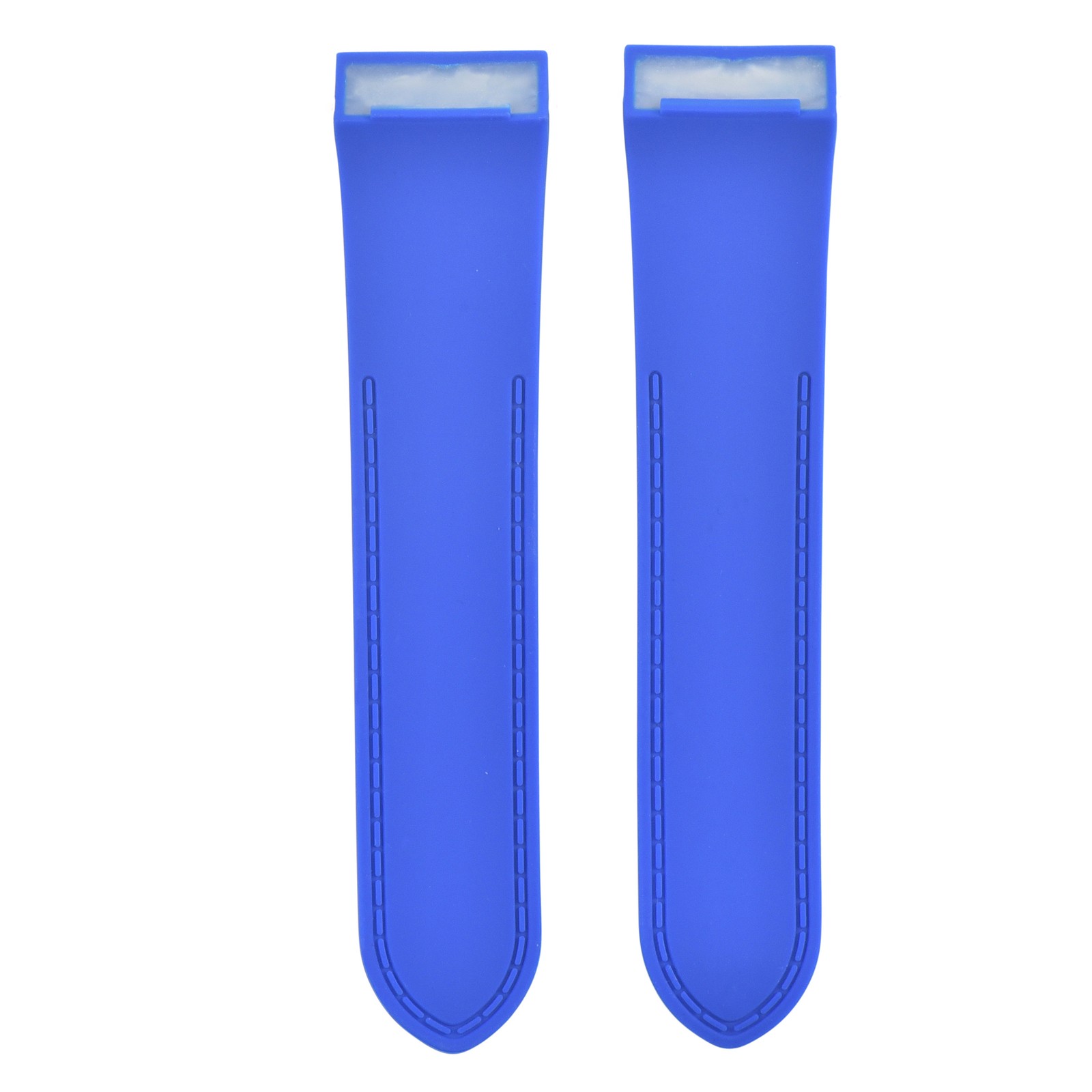 23mm Light Blue Polyurethane Rubber Replacement Strap For Cartier Santos 100XL
