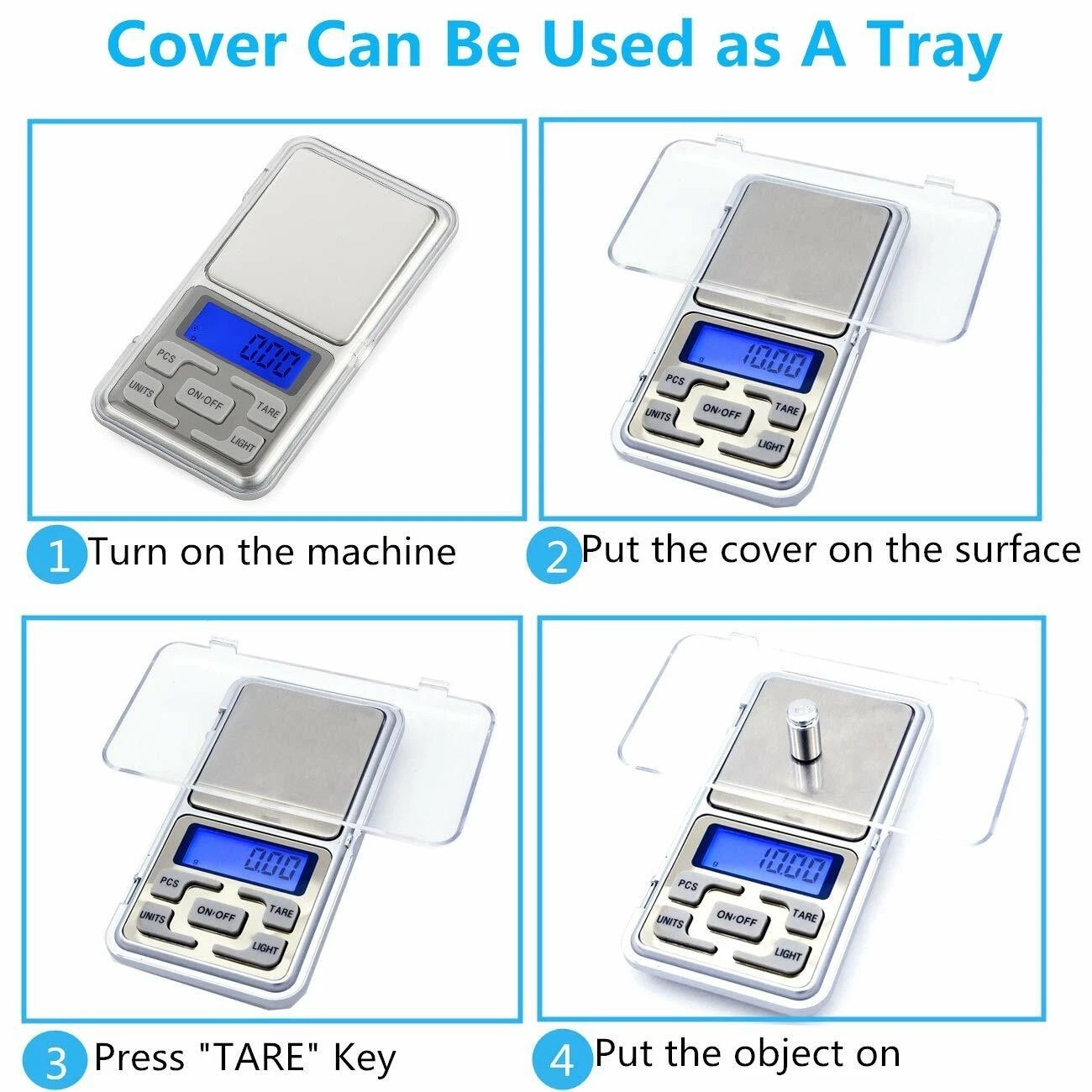 Portable 200g x 0.01g Mini Digital Scale Jewelry Pocket Balance Weight Gram LCD