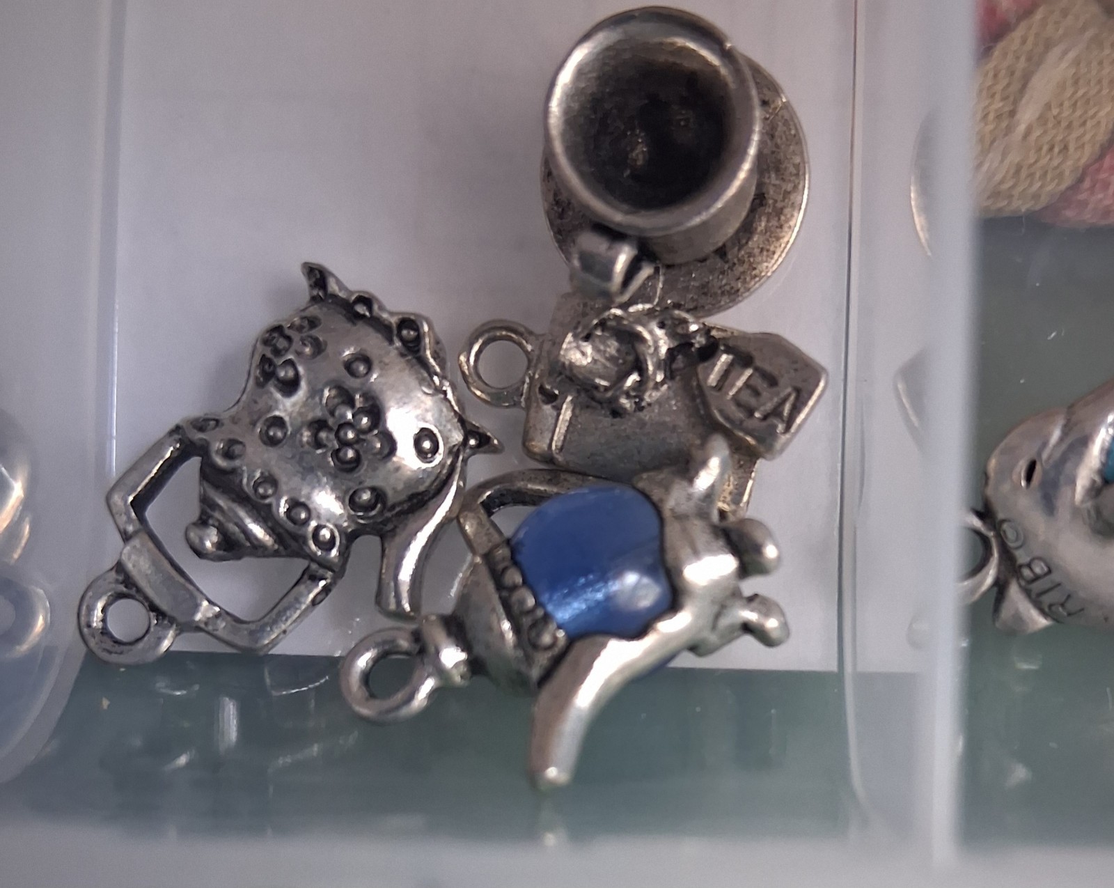 HUGE Mixed Charm Lot, Watch Faces W/batt, Toggles, Jump Rings, Clasps