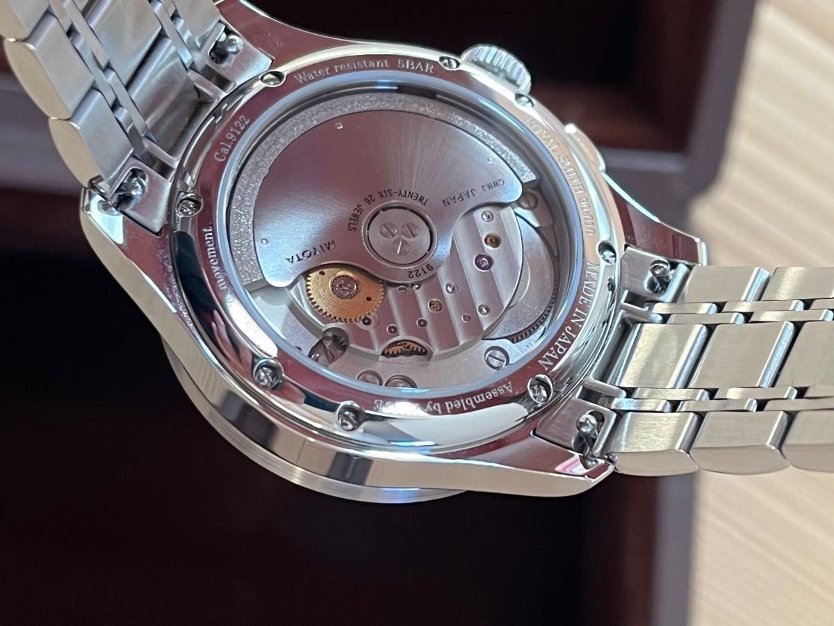 KUOE KYOTO ROYAL SMITH 90-010 Panda Grain Dial Automatic Watch 35mm Box