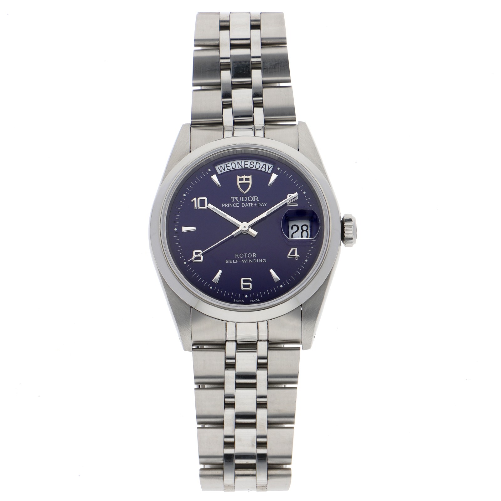 TUDOR 76200 Prince Date Day blue Dial Automatic Stainless Steel Men’s